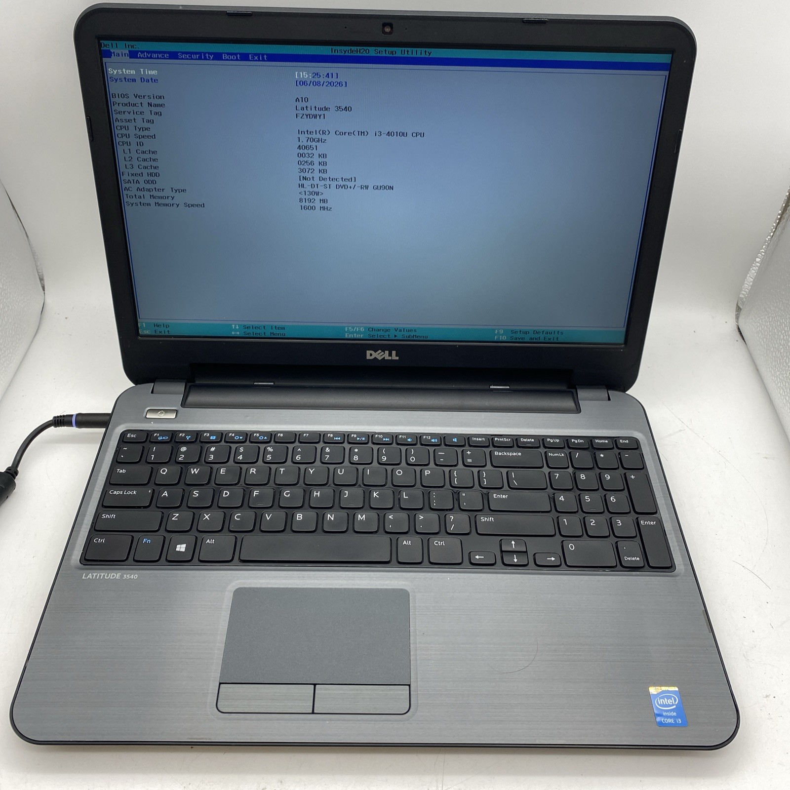 Dell Latitude 3540 15″ Laptop Intel Core i3-4th, 8GB Ram, No Drive, No OS (Q4)
