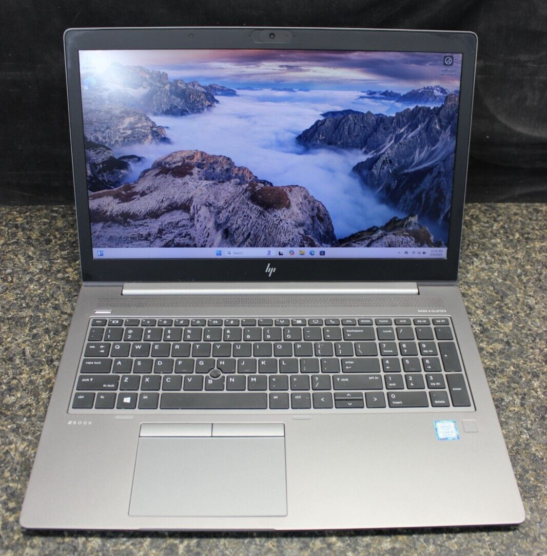 HP ZBook 15UG6 I5-8265U 256GB NvME 16GB DDR4 Win11Pro*See Descrip
