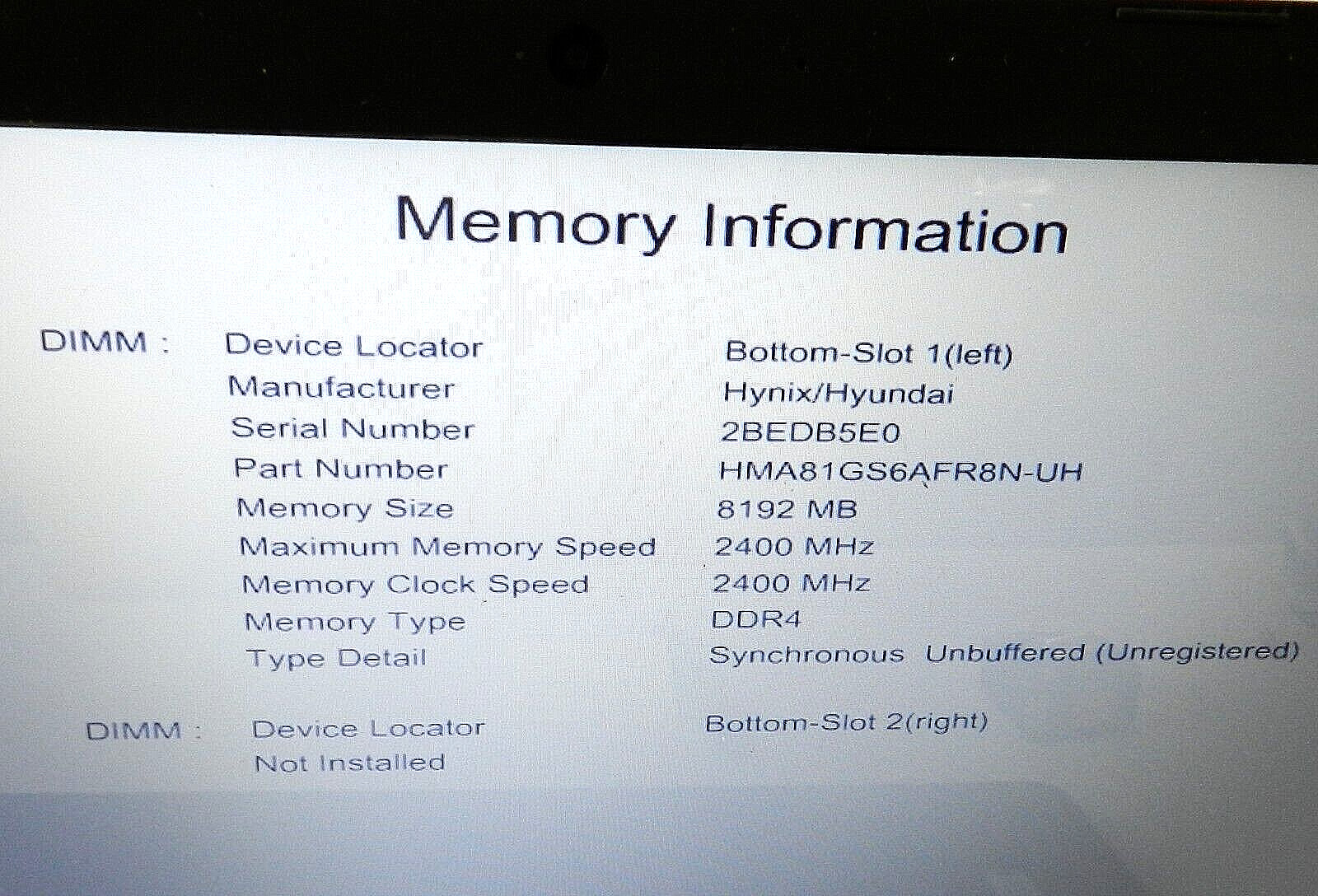 HP 4AG14UA Laptop 17-by0061st Intel Core i3-813OU 8GB 2.26GHz 2400MHz B152