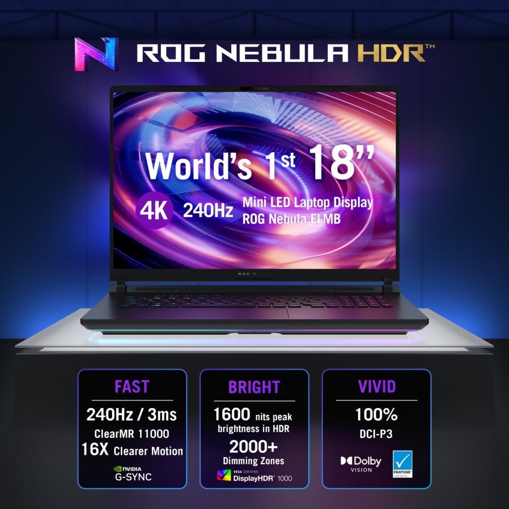 ROG Strix SCAR 18 (2026) G835 4K 240Hz Intel Ultra 9 290HX RTX 5090 32GB 1TB