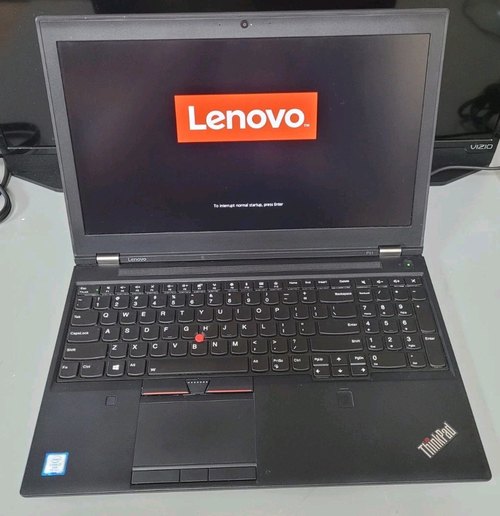 Lenovo Thinkpad P51 Intel i7-7820HQ 16GB 512GB SSD Nvidia M2200 15.6 NO OS- USED