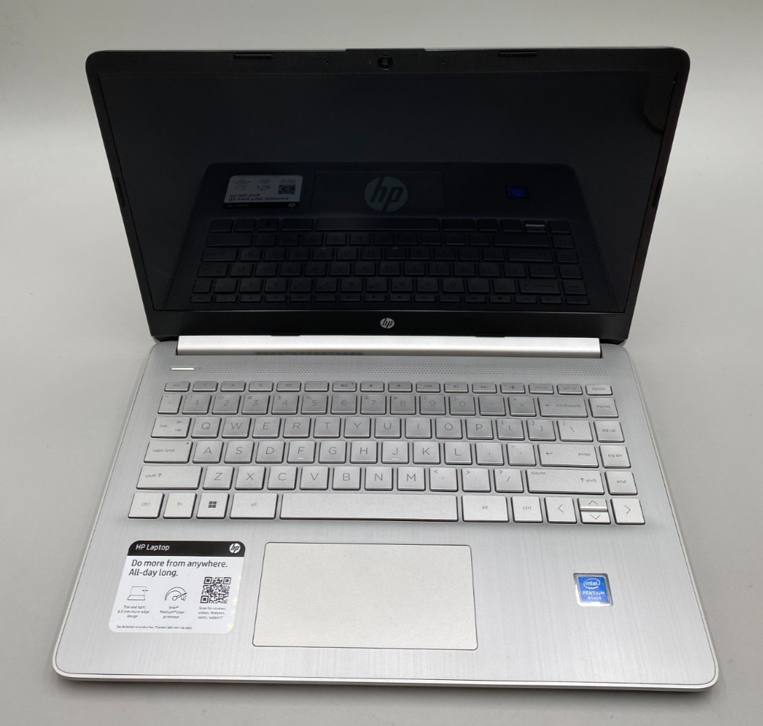HP Laptop 14-DQ0057NR Pentium Silver N5030 1.1GHz 64GB eMMc 4GB DDR4 Silver B