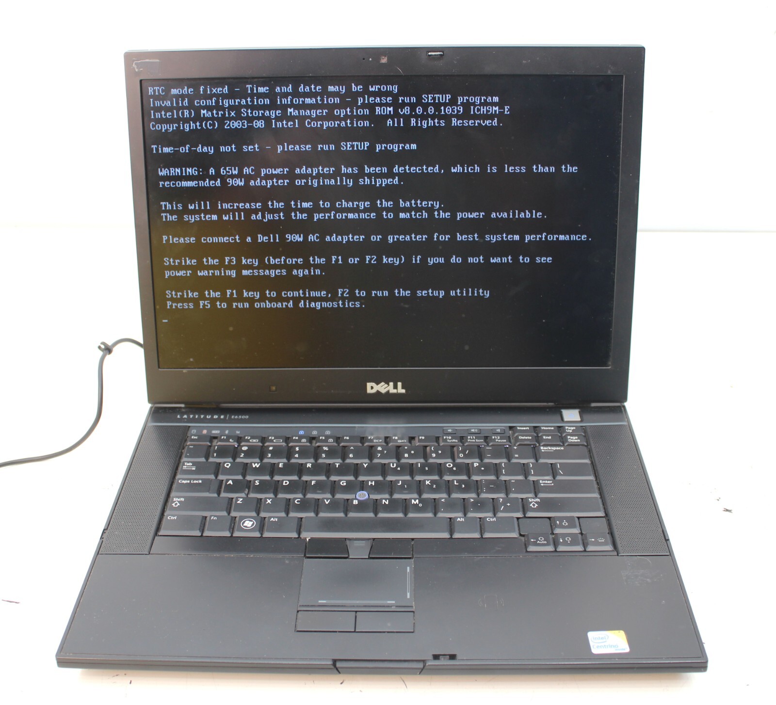 Dell Latitude E6500 15.4″ Laptop No OS, HDD, or Charger #1H-54