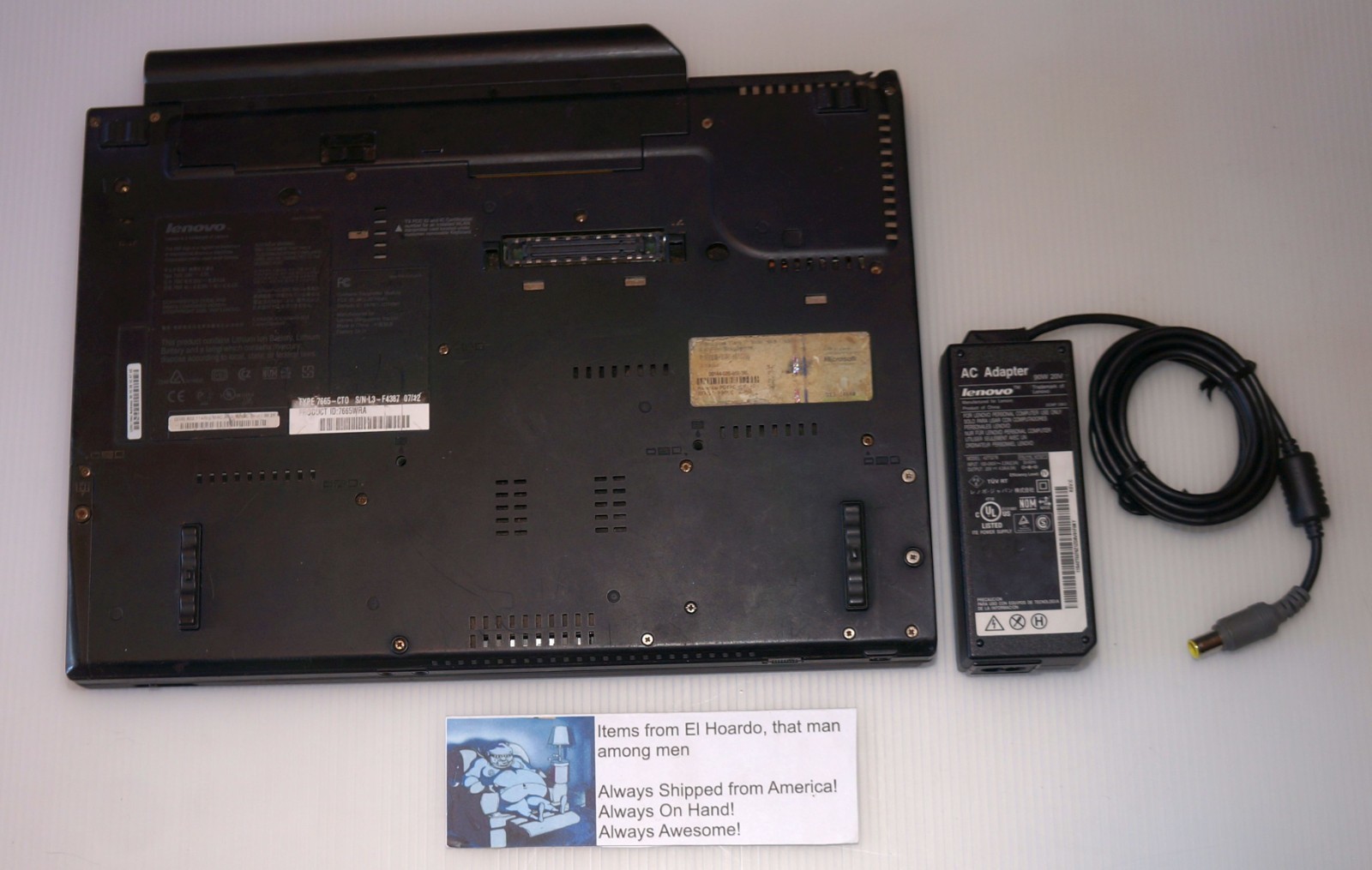 Lenovo ThinkPad T61 14″ Win XP Laptop 2.0 Ghz nVidia, 1440×900 2GB Ram 40GB HDD