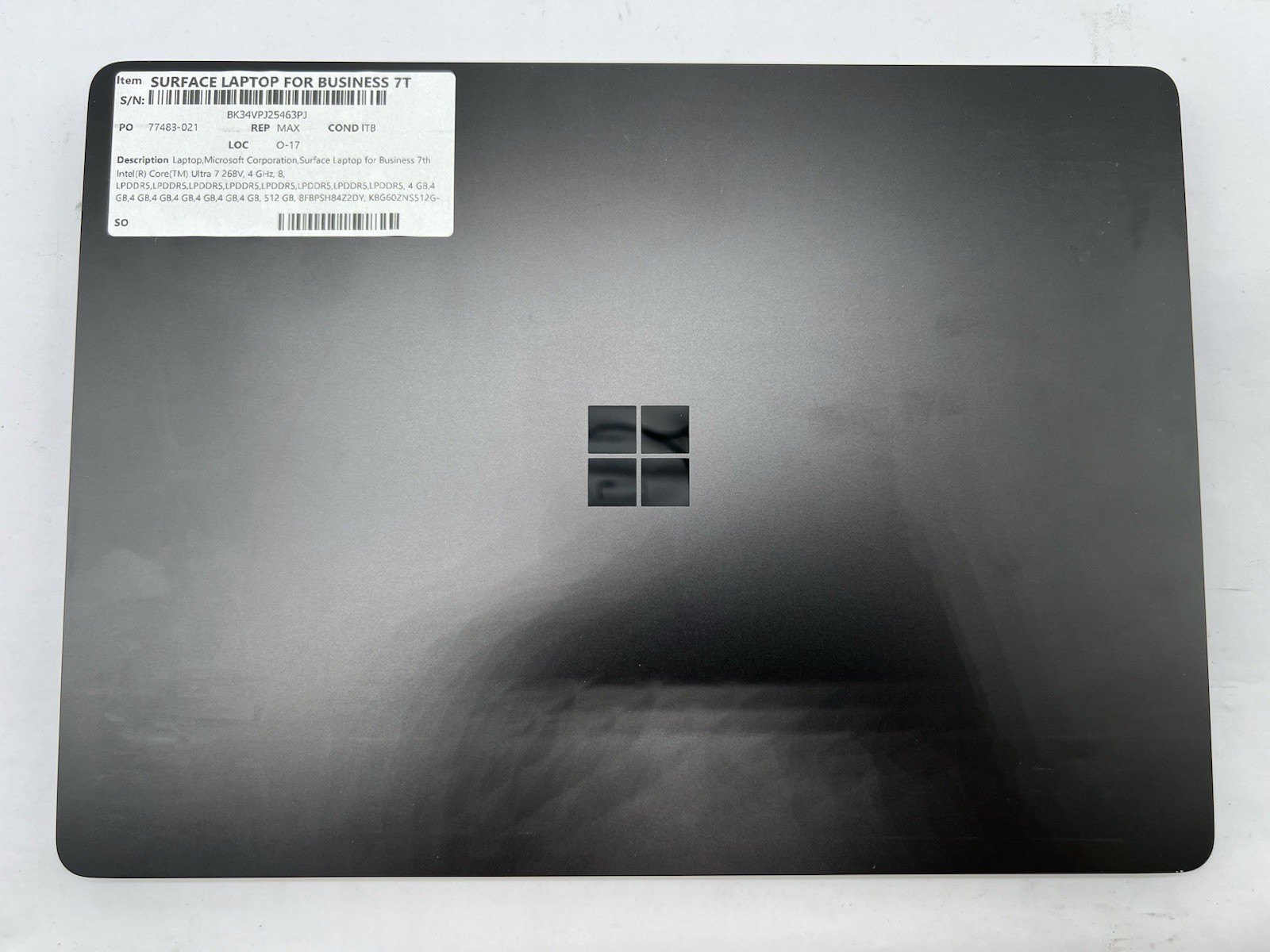 Microsoft Surface Laptop Business 7 15” Ultra 7 268V 32GB 512GB NVMe-No OS/AC