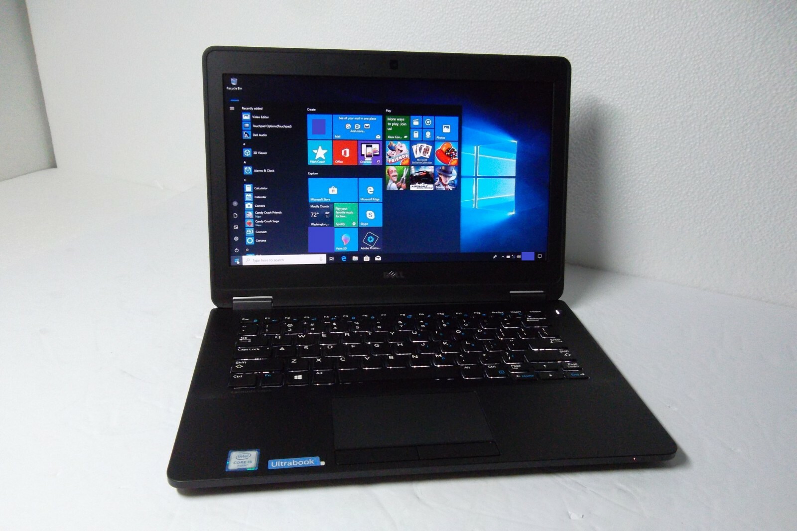 Dell Latitude E7270 Intel i5-6300U 2.4GHz 8GB Wi-Fi WebCAM Bluetooth 256GB SSD