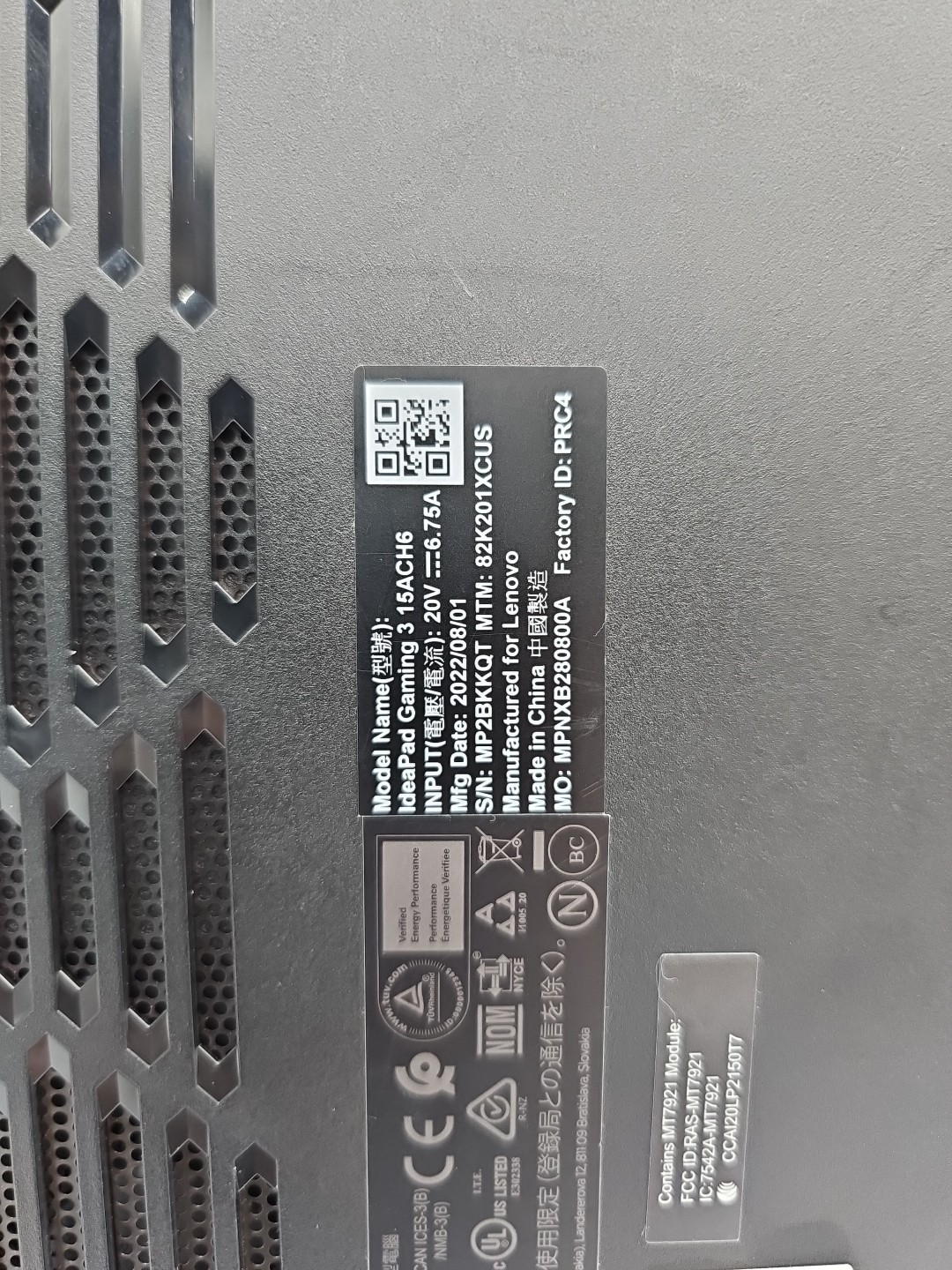 Lenovo Ideapad Gaming 3 (15ACH6) Ryzen 5 5600H 8GB, 256GB SSD, RTX 3050 Ti