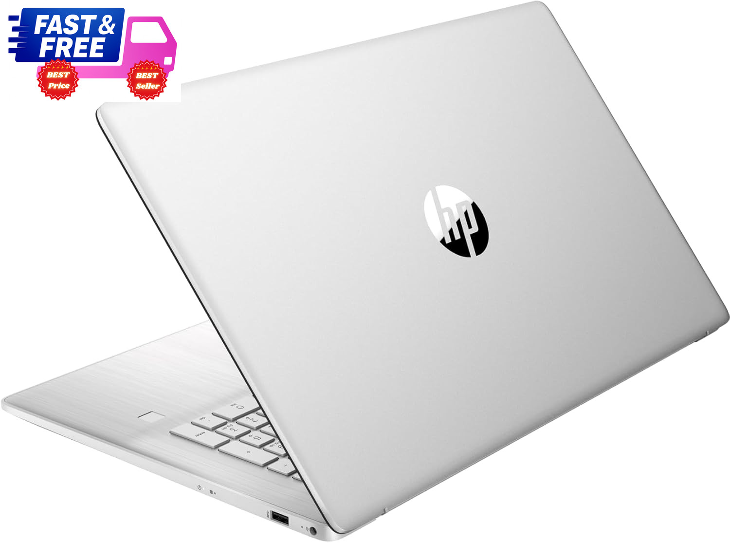 17.3″ FHD Laptop Ryzen 5 5500U 8GB RAM 256GB SSD IPS Display Silver