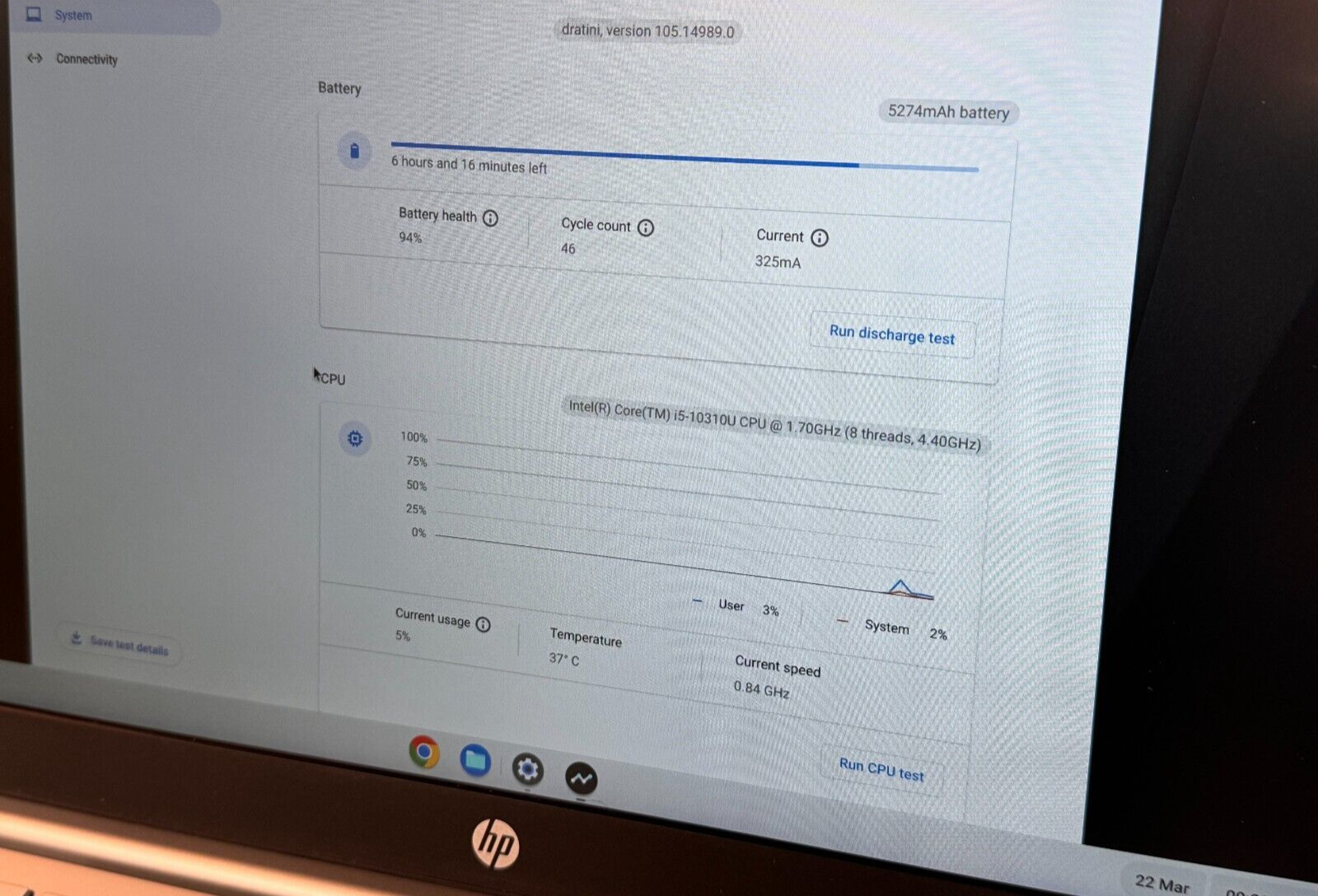 HP Pro c640 Chromebook Laptop Intel i5-10310U 1.70 / 8GB RAM / 64GB SSD / Touch