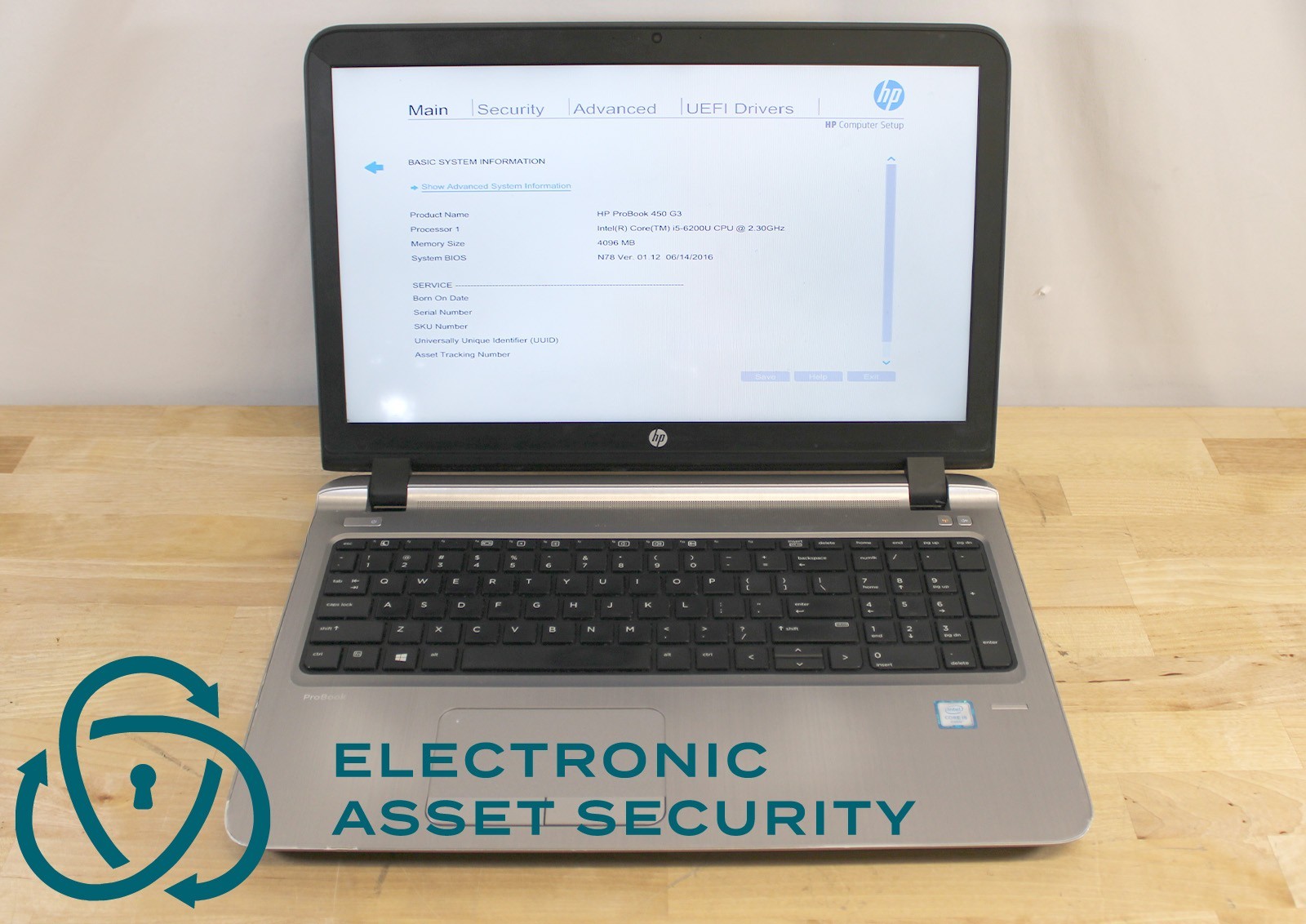 HP ProBook 450 G3 i5-6200u 2.30GHz 8GB RAM (no drive, no optical)