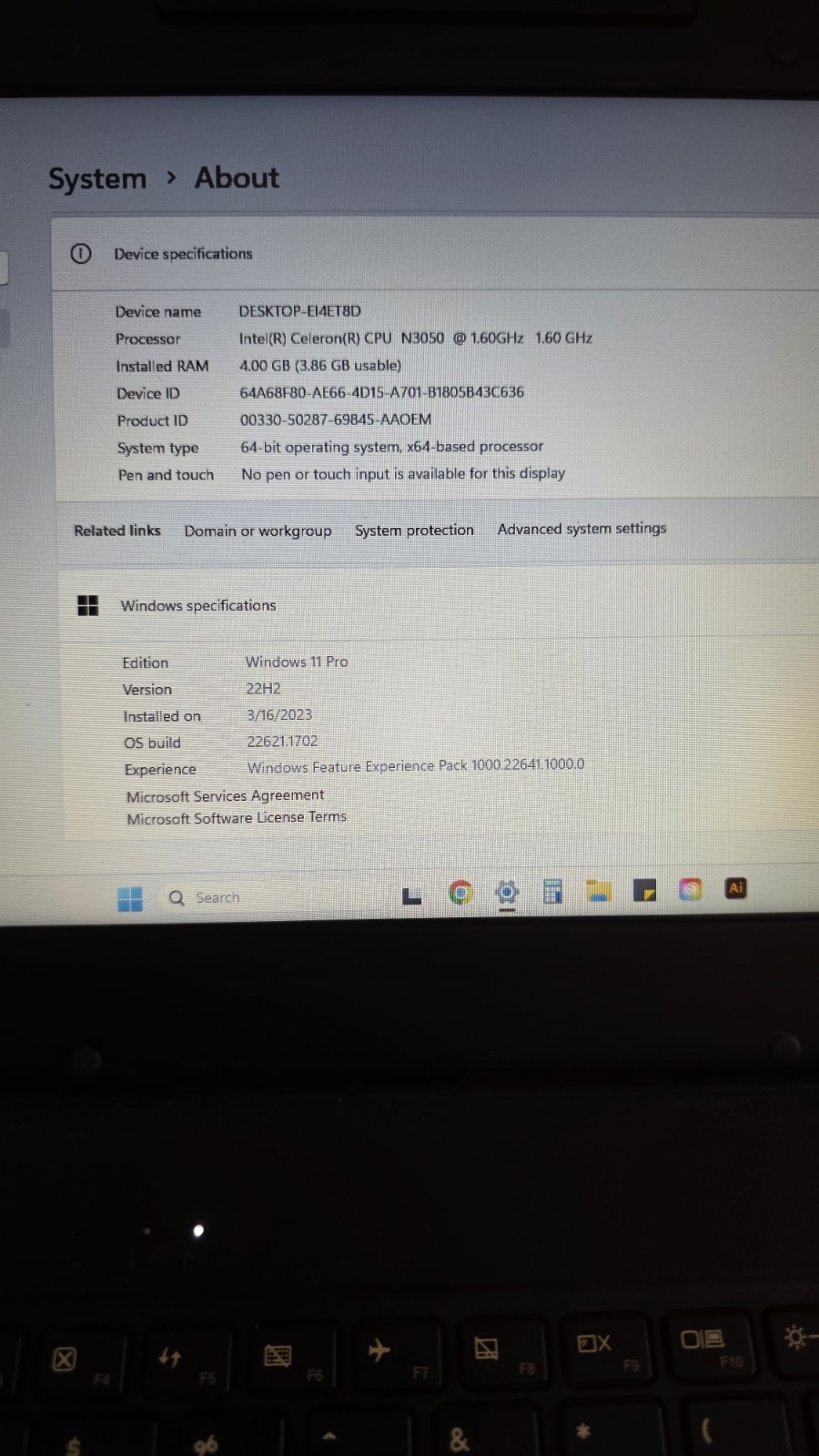 Lot of 4 DELL, HP, LENOVO Old Laptops – GOOD CONDITION – FOR PARTS