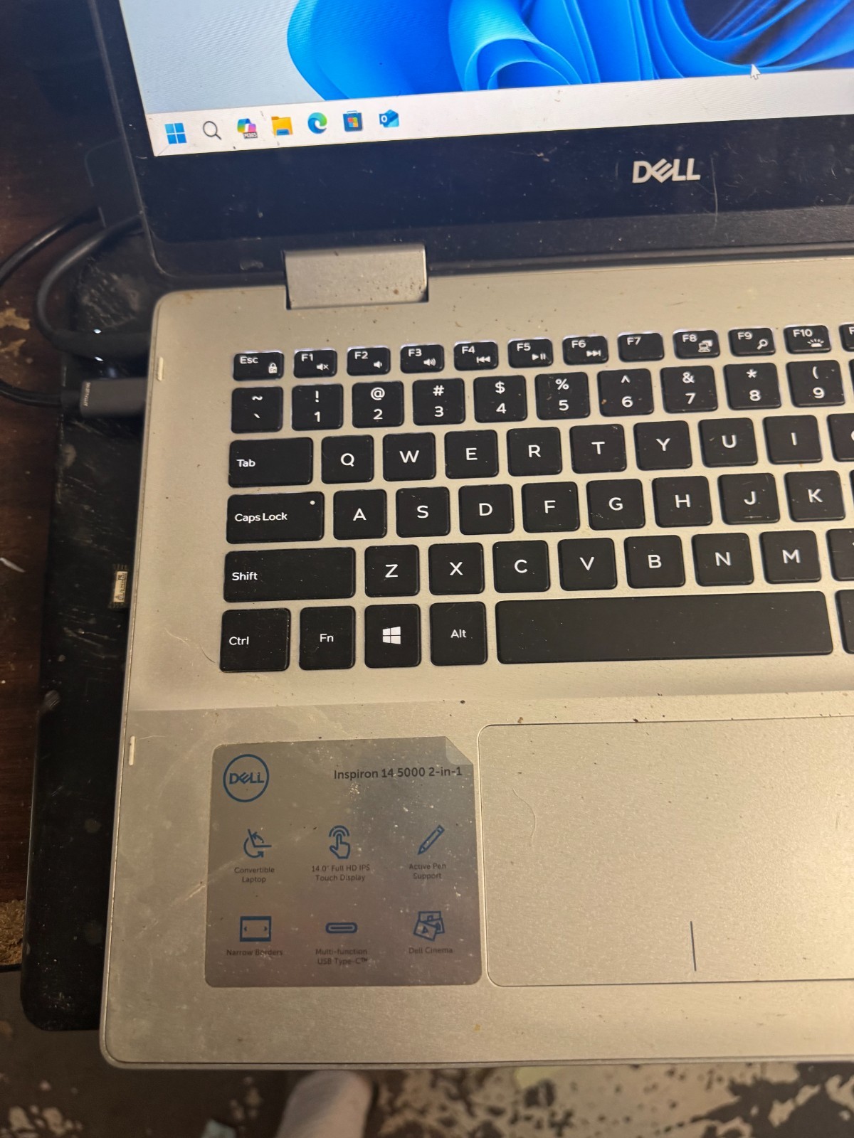 Dell Inspiron 5485 2 in 1 Ryzen 5 3500U, 8GB RAM, 120GB SSD, Win11 *READ #5299