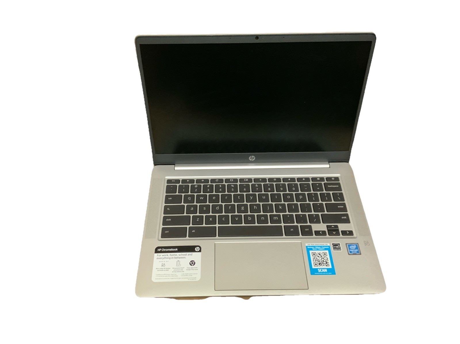HP 14” (Intel Quad-Core Pentium Silver N5000, 2.7GHz, 64GB SSD, 4GB RAM) Laptop