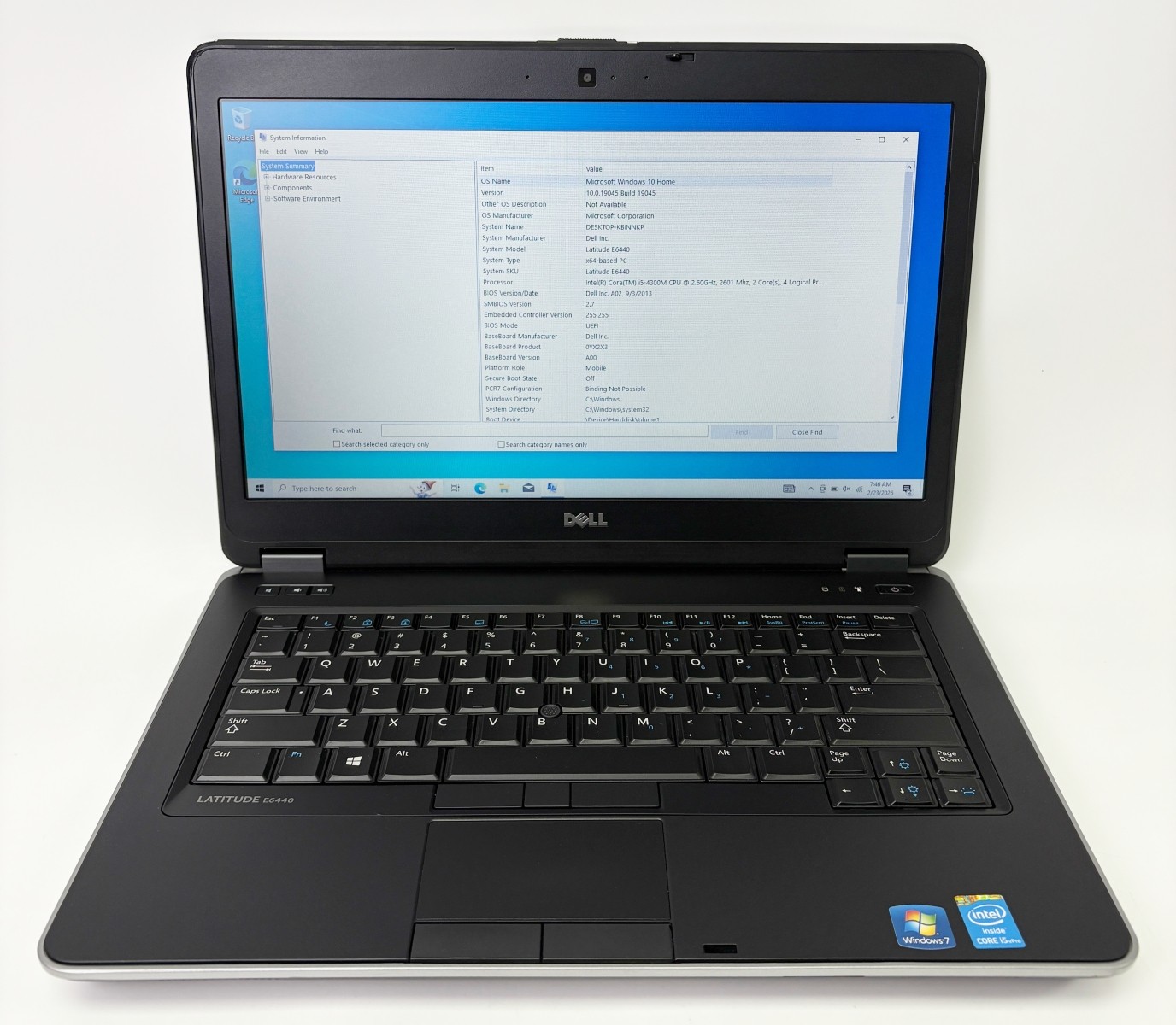 Dell Latitude E6440 14″ Laptop Intel Core i5-4300M @2.60GHz 8GB RAM 320GB HDD
