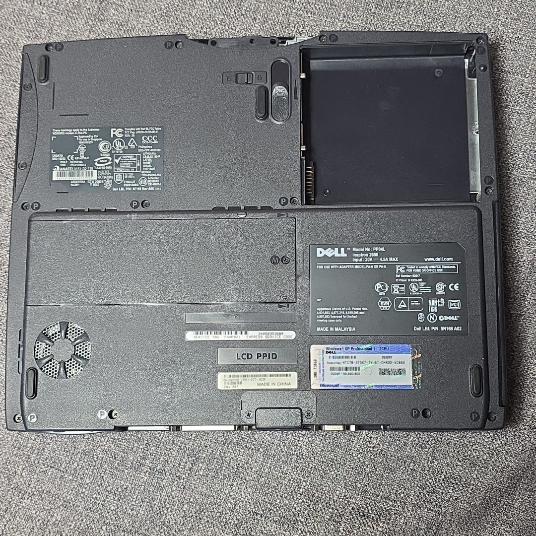 Dell Inspiron 2650 Pentium 4 Windows XP FOR PARTS / REPAIR AS-IS