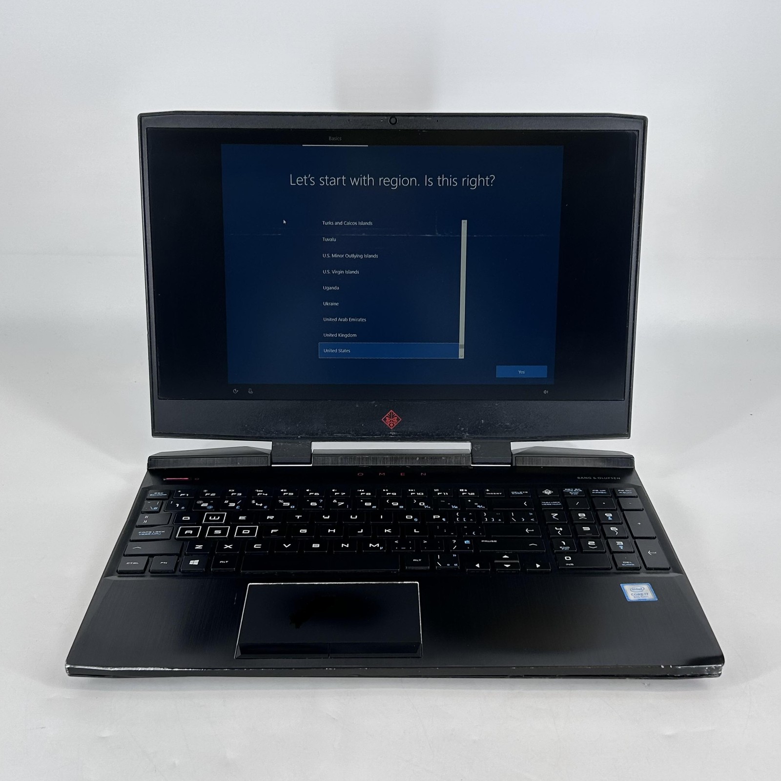 HP Omen 15 Black FHD i7-8750H 2.20GHz 16GB 256GB NVIDIA GTX 1060 Sunken Q Key
