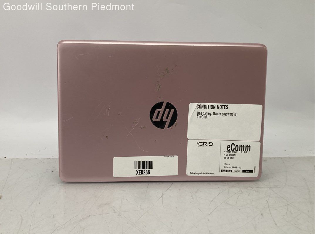 HP Stream Celeron N4020 1.1Ghz 4Gb RAM 64Gb SSD – Tested