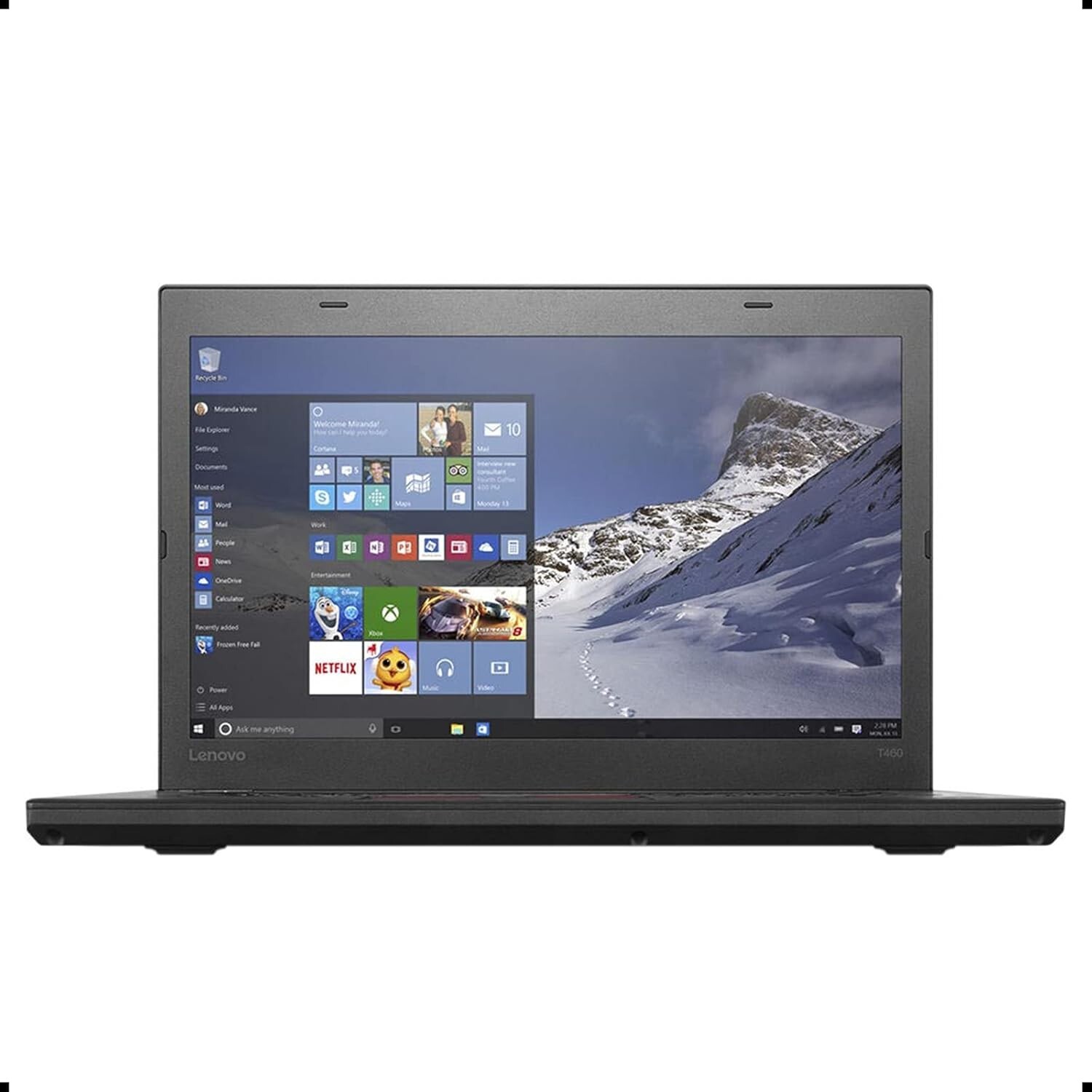 Lenovo ThinkPad T460 14in Notebook Intel Core I5-6200U up to 2.8G,Webcam,1920×10