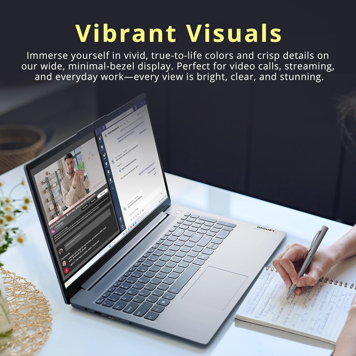 Lenovo IdeaPad Slim 3i 15.6″ FHD Laptop Intel Processor N150 8GB RAM 128GB UFS