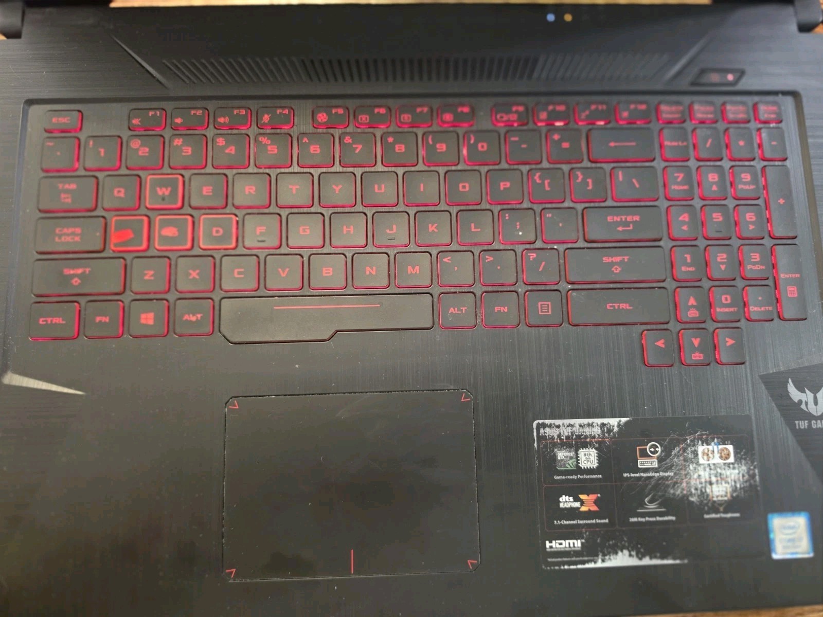 Asus TUF A17 FX705G 17.3″ i7-8750H 2.2GHz 16GB RAM 512GB SSD GeForce GTX 1060