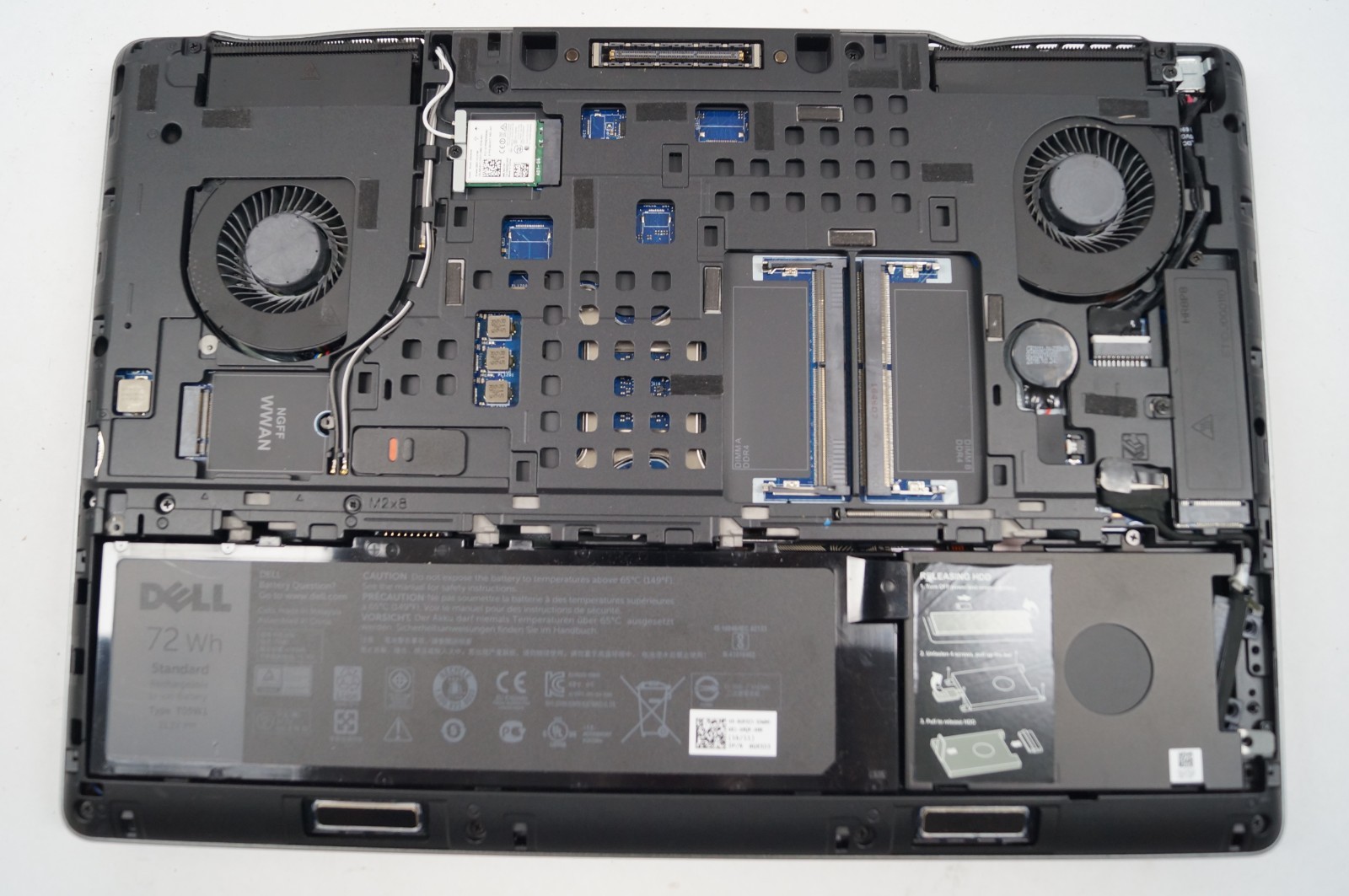 LOT (2) Dell P53F Notebook Laptops 7510 15.6” No Battery or Cover READ PoR B142