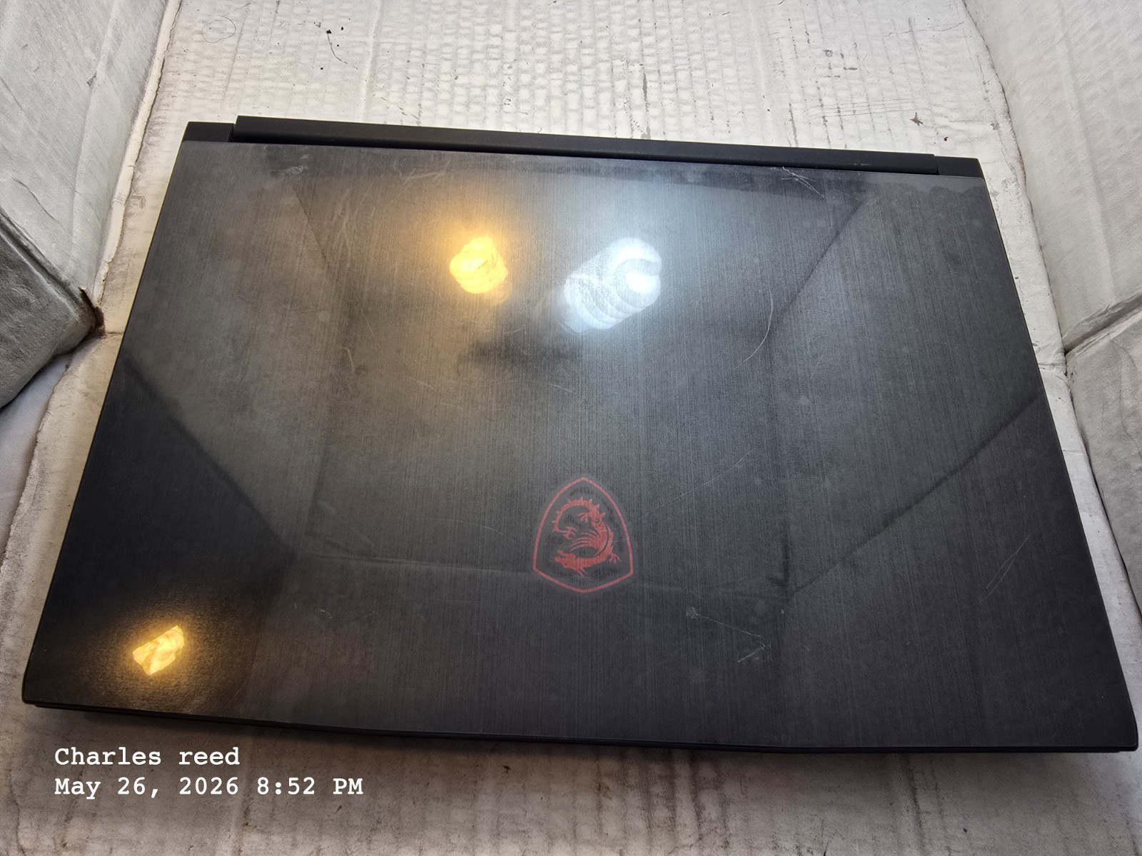 Broken MSI Thin GF65 10SDR-459US 15.6″