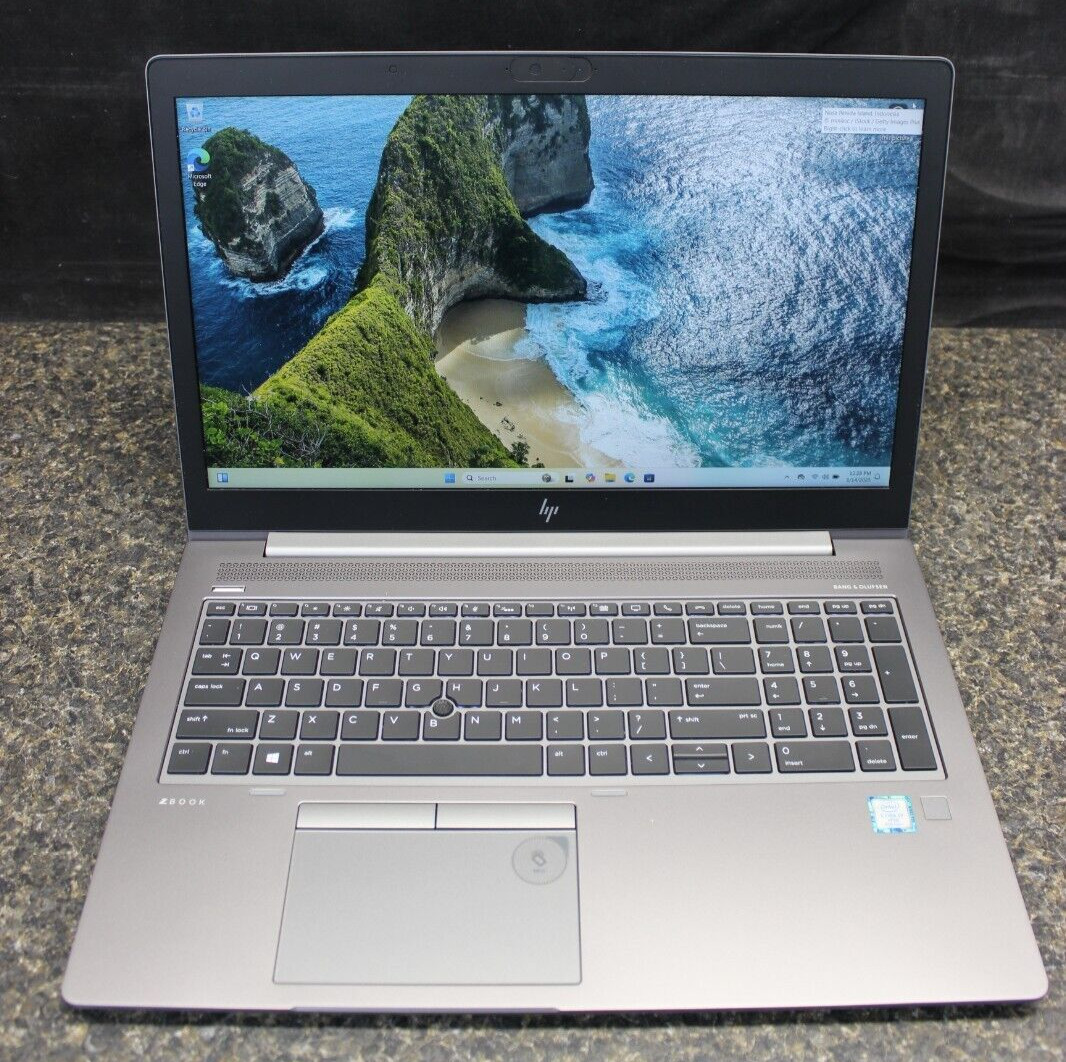 HP ZBook 15UG6 I7-8665U 256GB NvME 16GB DDR4 Win11Pro* See Descrip