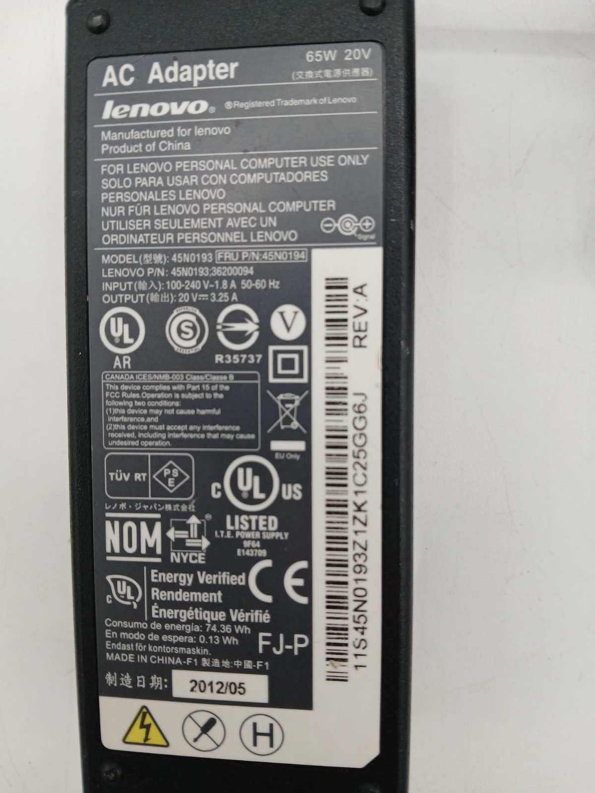15.6″ Lenovo Laptop Windows 7 Intel Core i3-2350M CPU@2.30Ghz 4.00GB