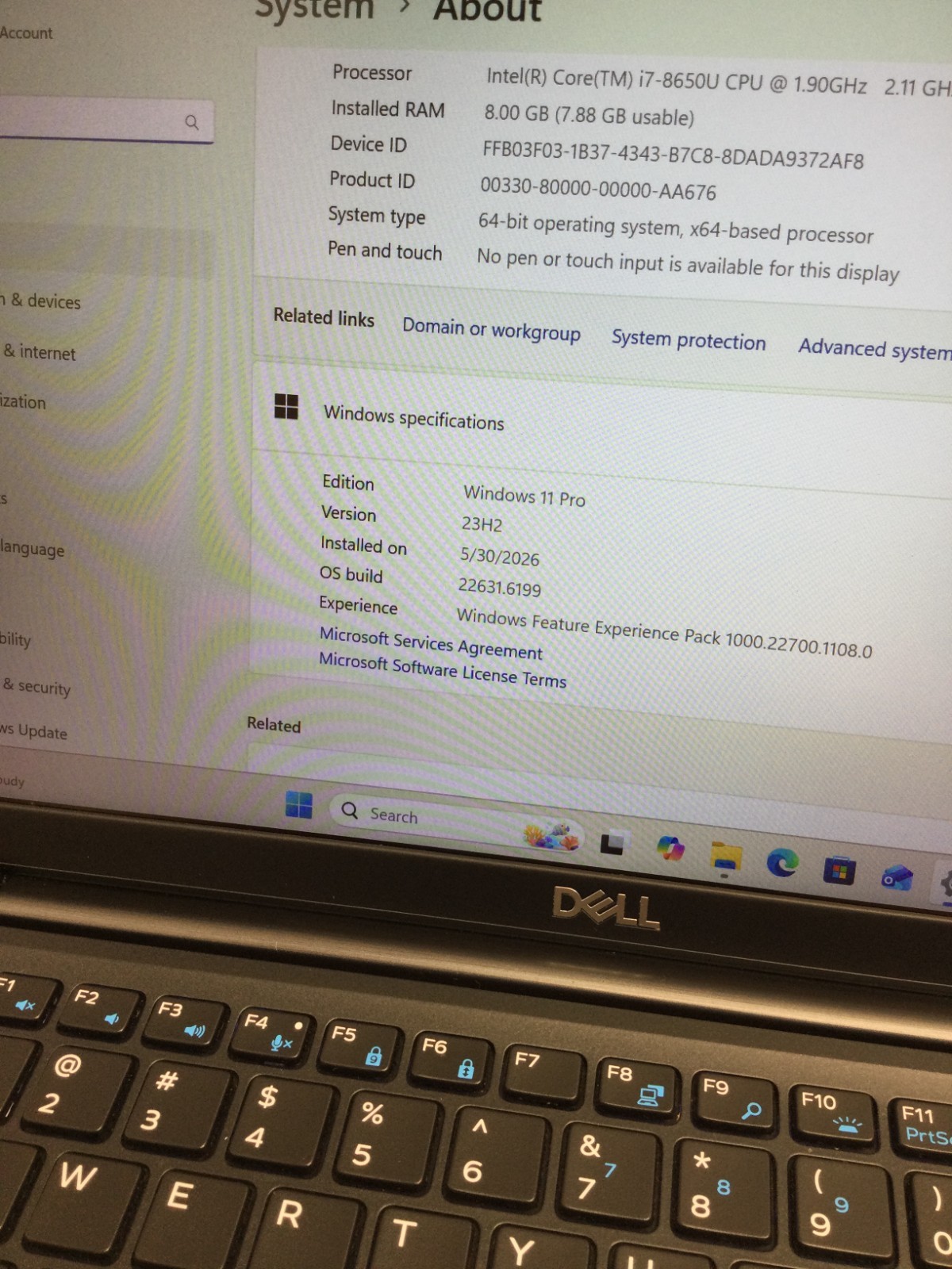 Dell Latitude 7390 13″ i7-8650u 8GB RAM 128GB SSD WINN 11 PRO