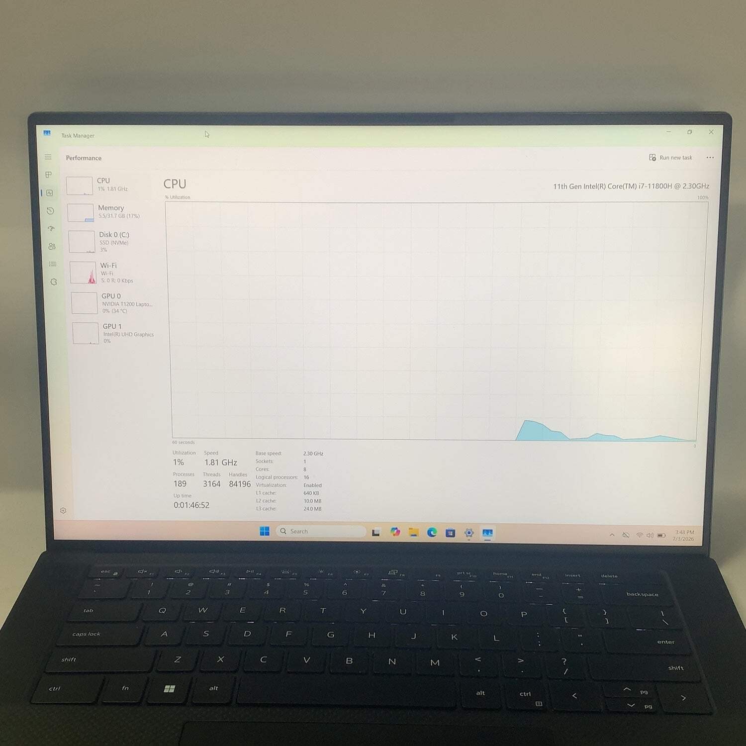 Dell Precision 5560 15.6″ i7-11800H 2.3GHz 32GB RAM 1TB SSD