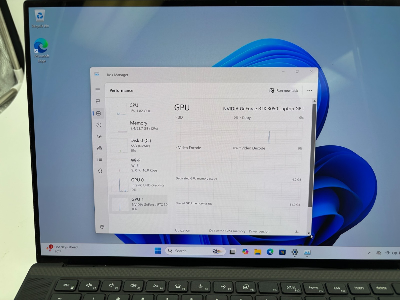 Dell XPS 15 9510 15.6″ 1 TB SSD 64 GB RAM i7-11800H RTX 3050 Windows 11 Pro