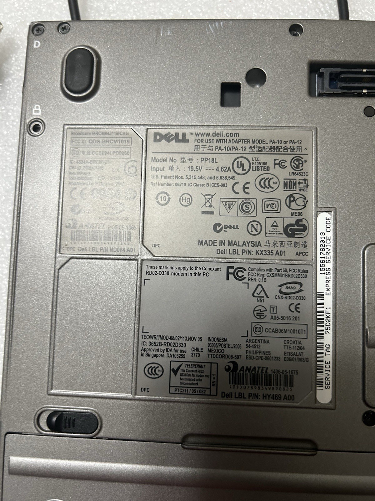 Dell Latitude D630 1GB RAM Laptop Windows Vista Business DVD/CD 14″ With Charger