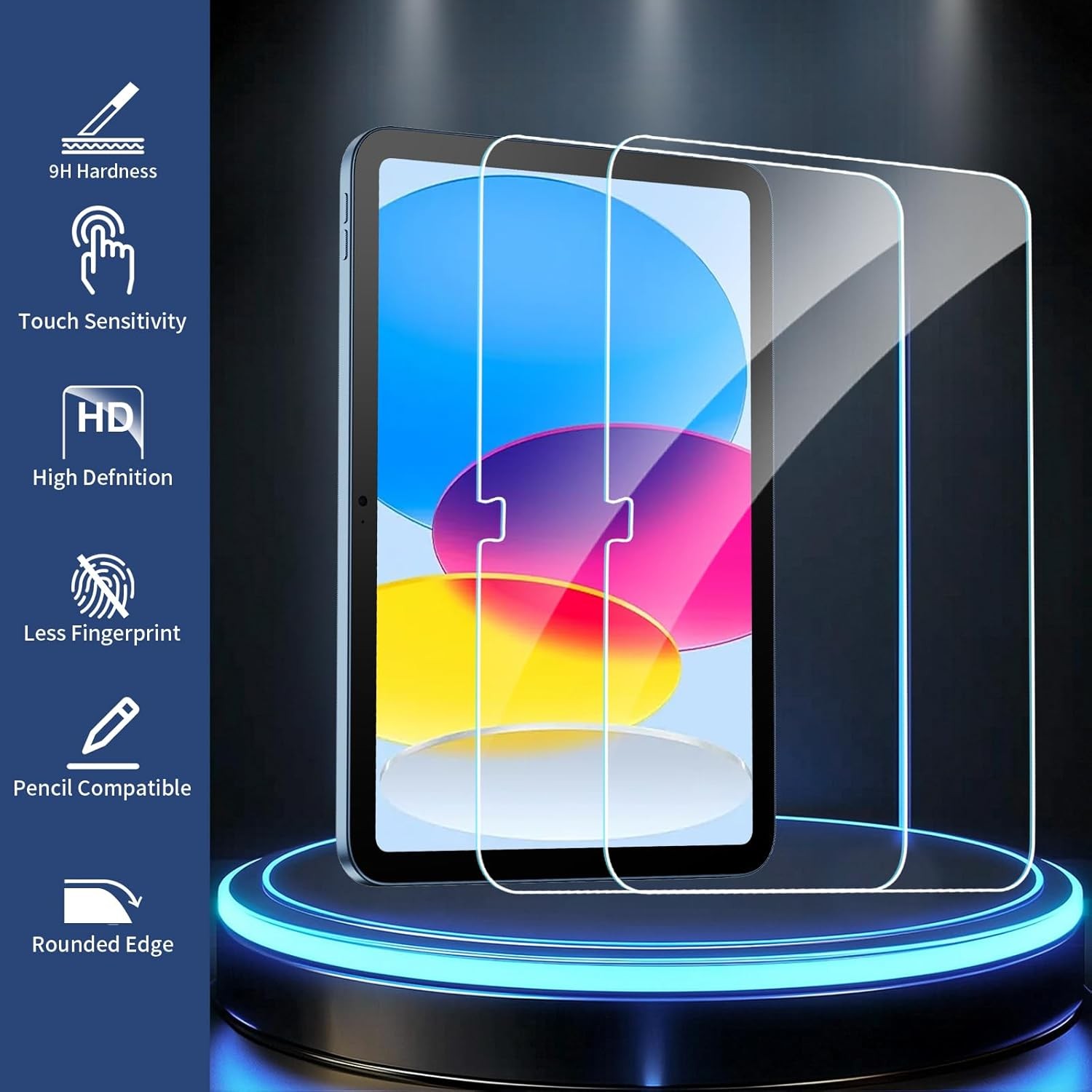 2 Pack Screen Protector for iPad 11th A16 2025 & 10th Generation 10.9 Inch 2022