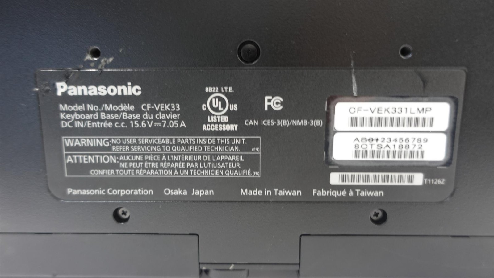 Panasonic Toughbook CF-33-2 Core i5-10310U 1.70GHz 16GB 256GB Touch