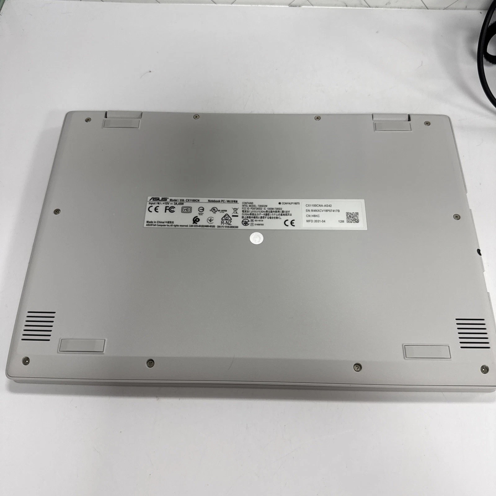 ASUS Chromebook CX1101CMA 11.6″ N4020 1.1GHz 4GB 32GB Non Touch B Grade