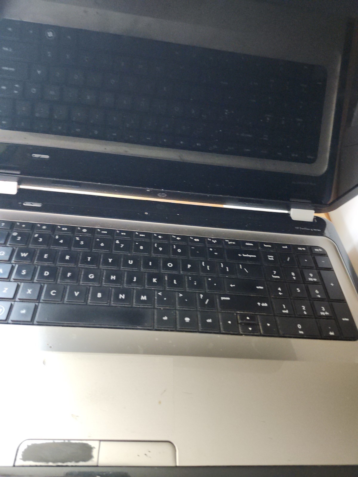 2 Old HP Laptops for Parts with Charging Cords and Power Supply