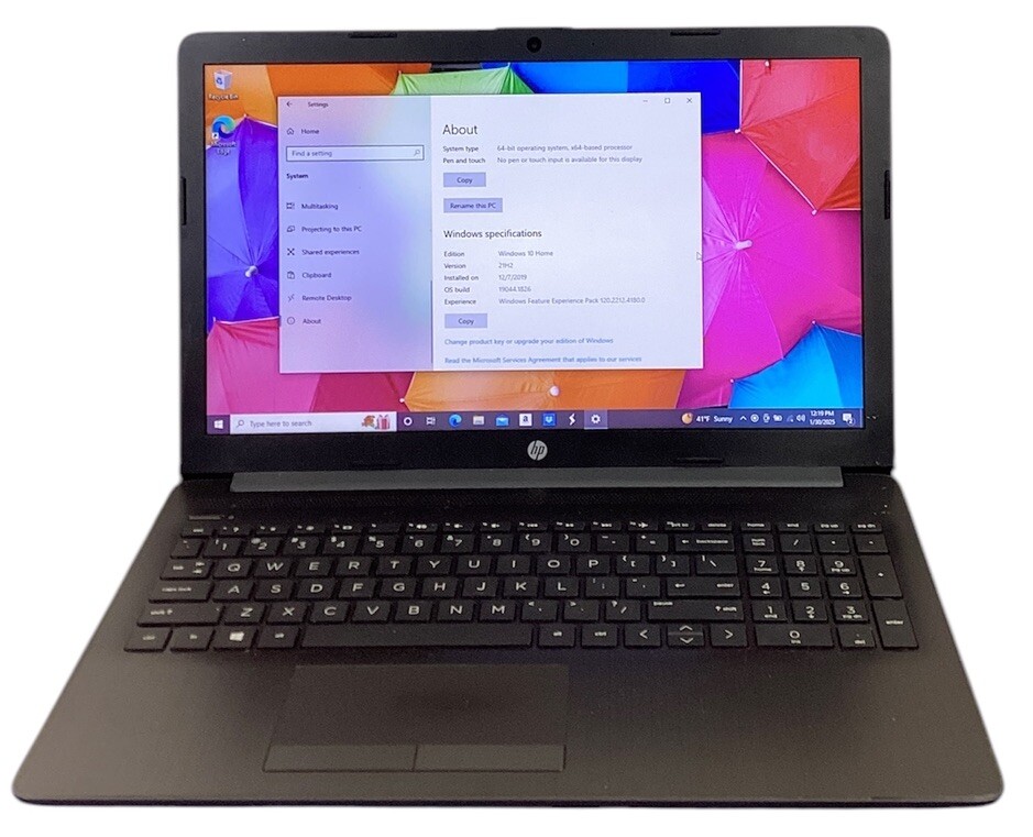 HP 15-DB0046NR 1TB Win 10 Home 4GB AMD A9 3.10GHz Black Laptop