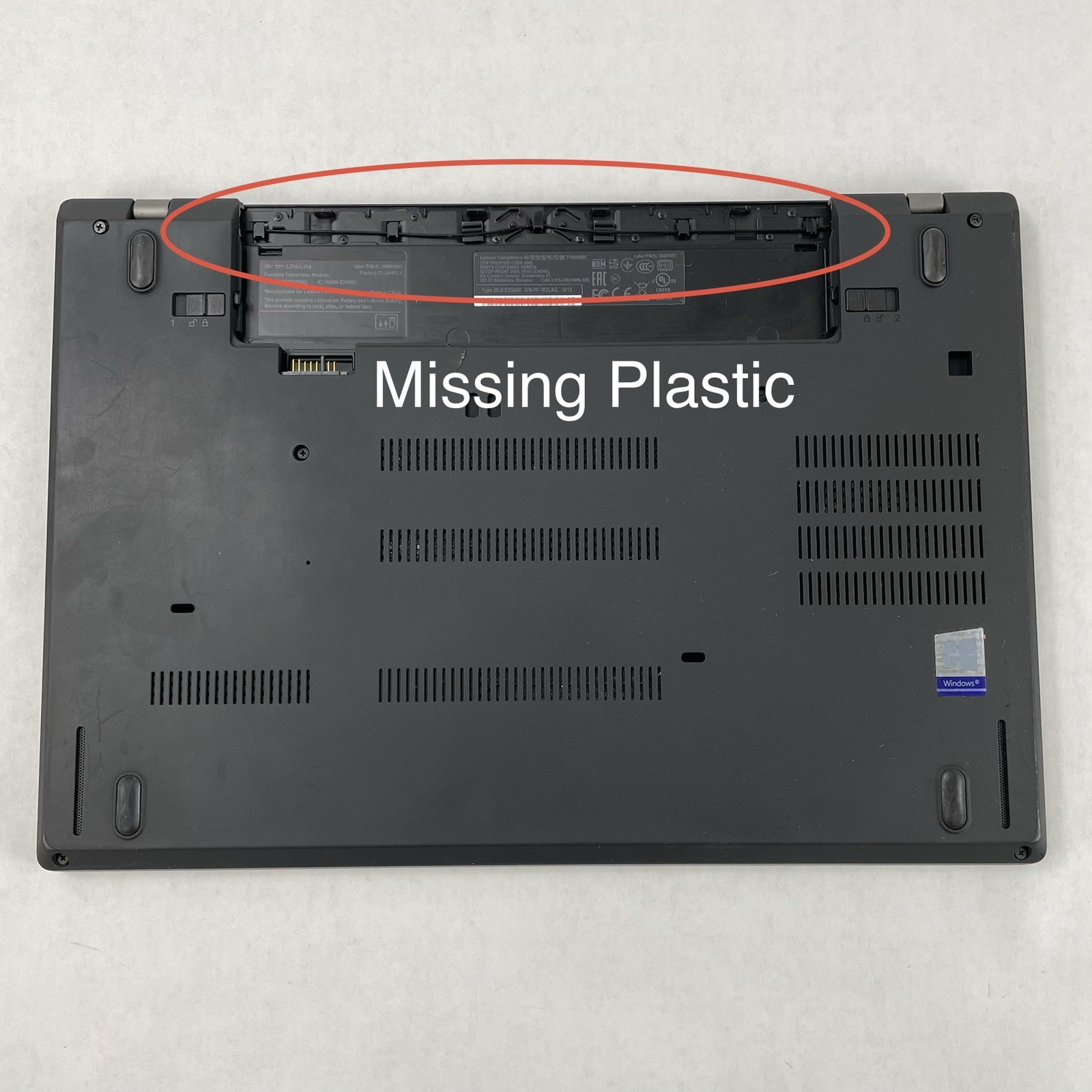 Lenovo ThinkPad T480 14″ i5-8350U 1.70 GHz 8 GB RAM No SSD/OS/AC – READ