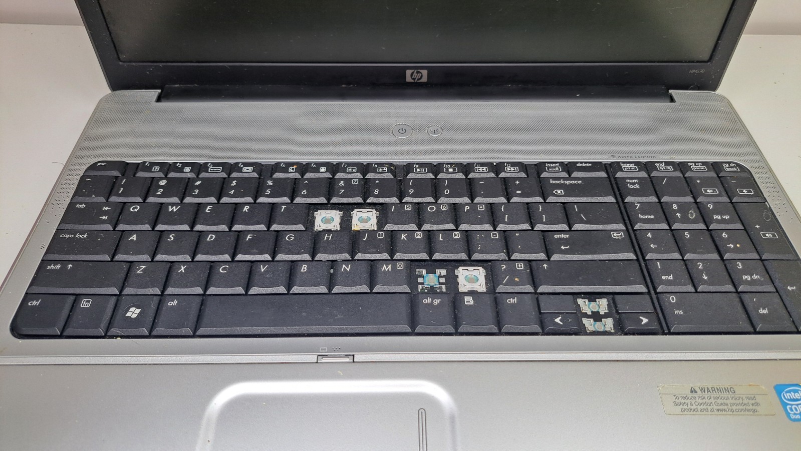 HP G70-460US 17.0″ Laptop Intel Core 2 Duo Notebook No Battery For Parts/Repair