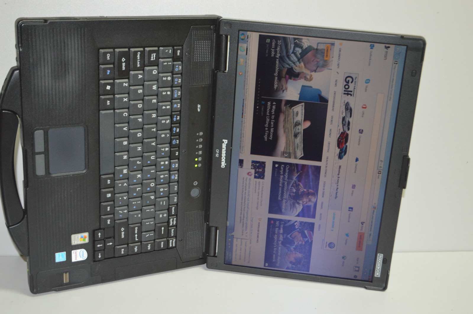 PANASONIC CF-52 INTEL CORE 2 DUO*,*WIN7*/2.26GHZ/OFFICE 4GB RAM, 128GB SSD HD/