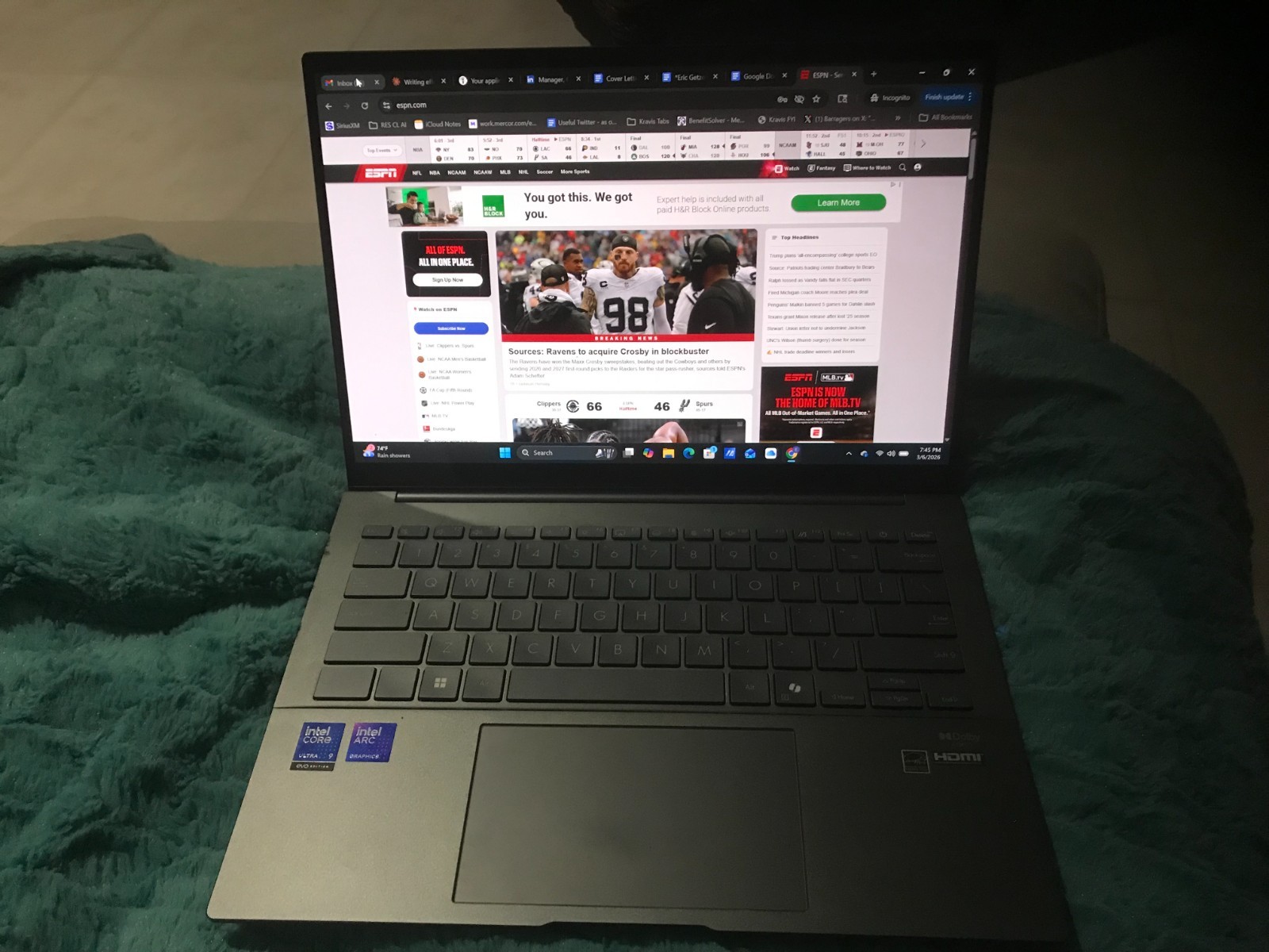 ASUS Zenbook 14″ FHDOLED Touch Screen Laptop Intel Core Ultra 9 32GB RAM 1TB SSD