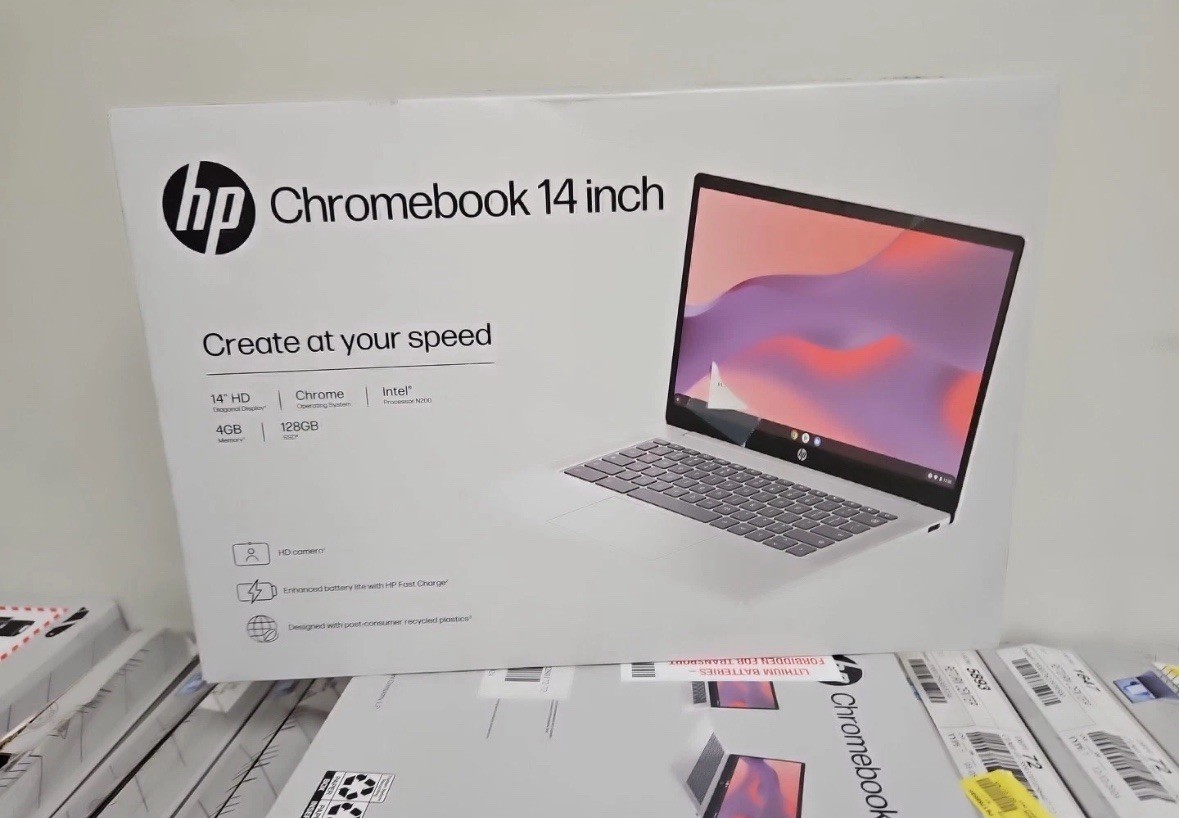 HP 14a-nf0131wm 14″ HD Pentium N200 1.8GHz Intel UHD Graphics 4GB RAM 128GB SSD