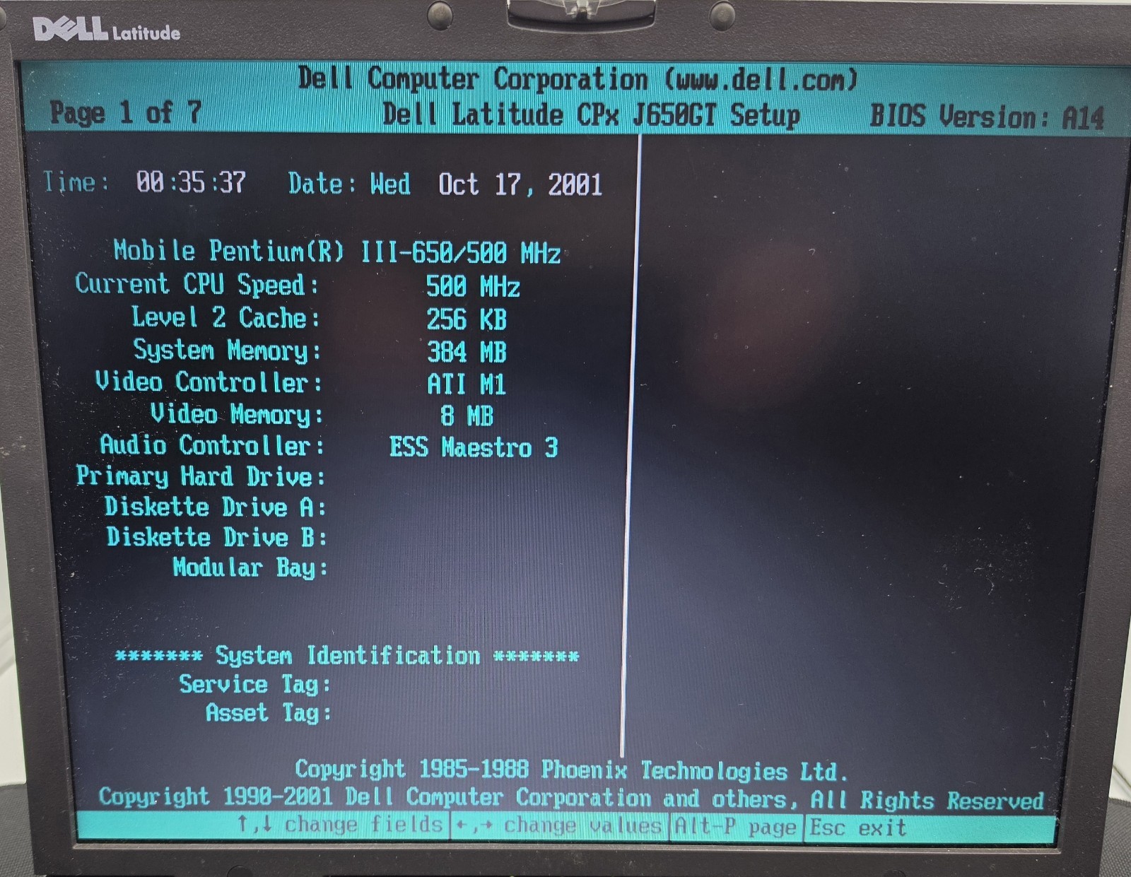 Dell Latitude CPx P3 500Mhz, 384Mb RAM, Win XP, Network Card, Case And Charger!