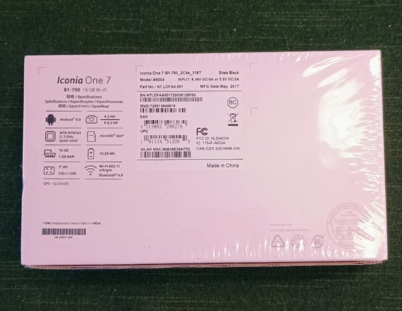 acer iconia one 7 NEW IN BOX & FACTORY PLASTIC WRAP