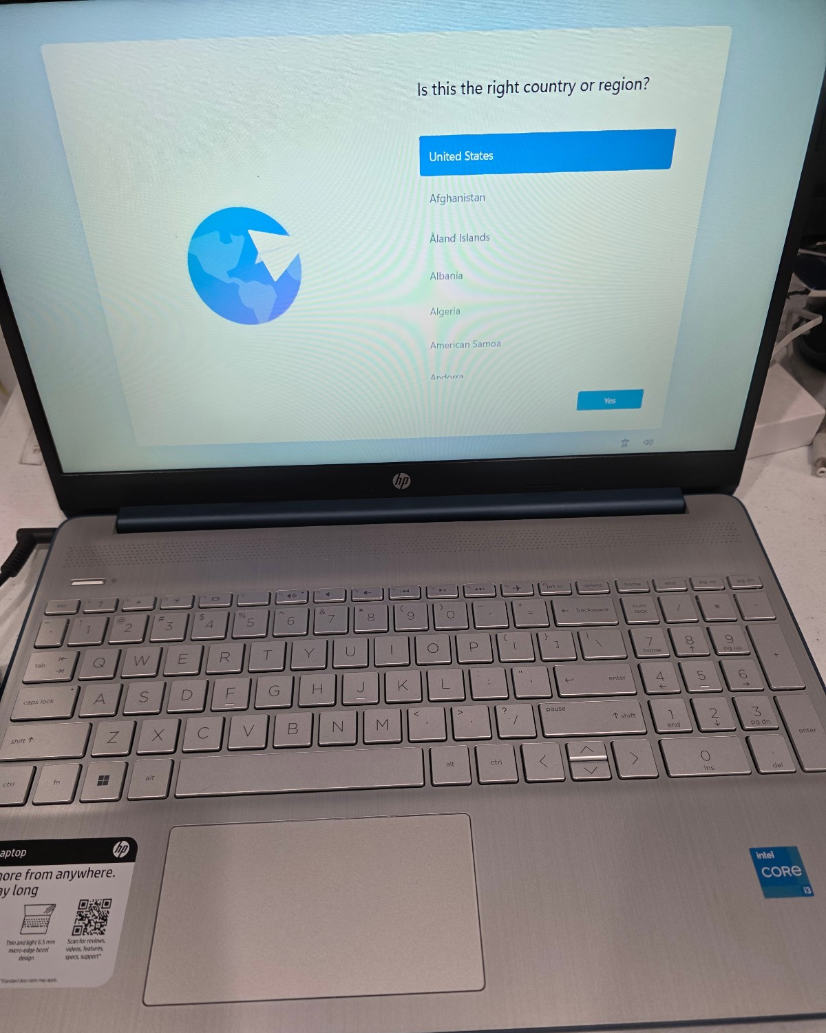 HP 15-dy2792wm 15.6″ Laptop i3-1115G4 8GB RAM, 256GB SSD, Win11, Spruce Blue