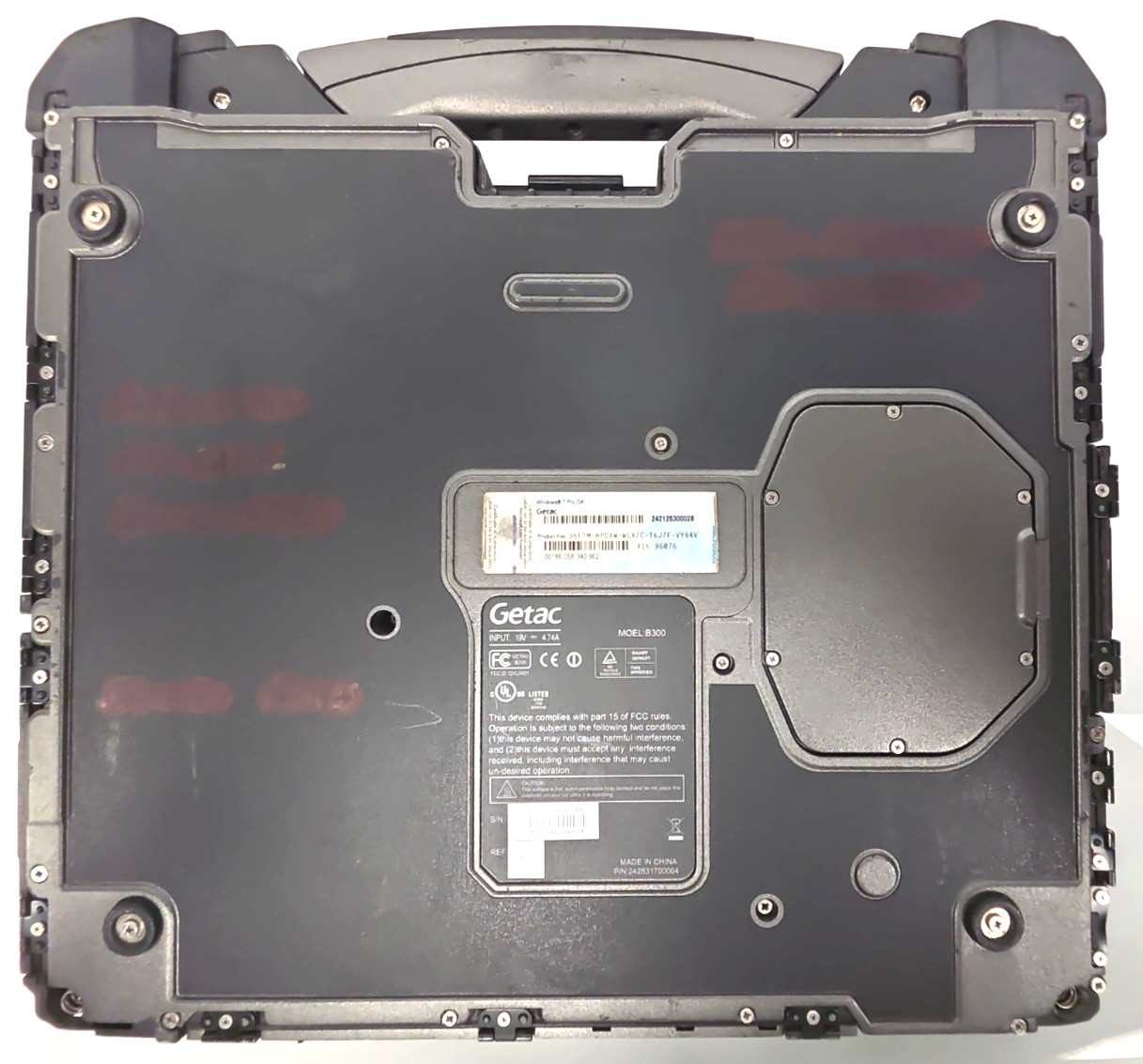 Getac B300 G1| Intel Core L620| 4GB RAM| No HDD| DVD RW| 15,996 Hours