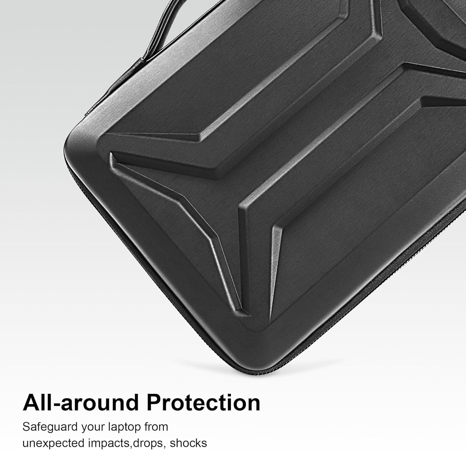 Waterproof Shockproof Hard Shell Protective Laptop Sleeve for Dell XPS 17, Black