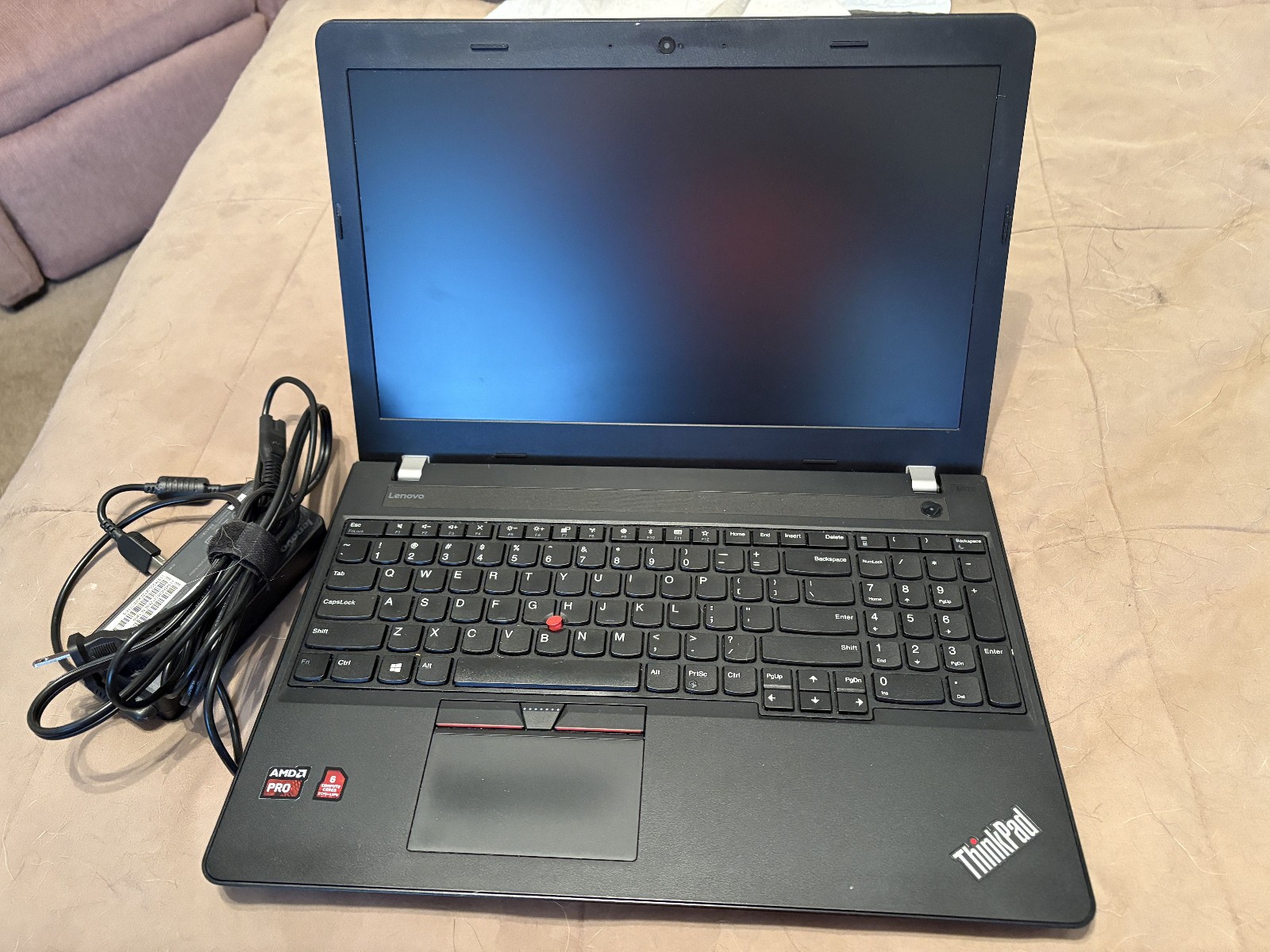 Lenovo Thinkpad e575 AMD Pro A6 9500B Cpu 16GB Ram 480 Ssd Drive