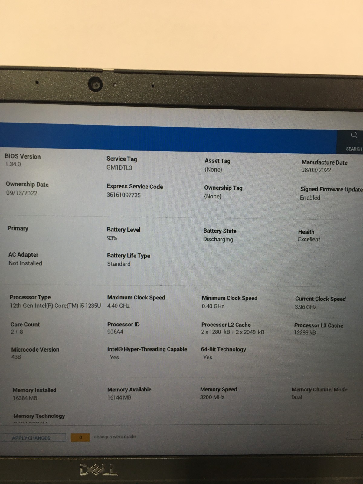Dell Latitude 5330 i5-1235U 16GB 256GB SSD 13.3″ Win 11 Pro