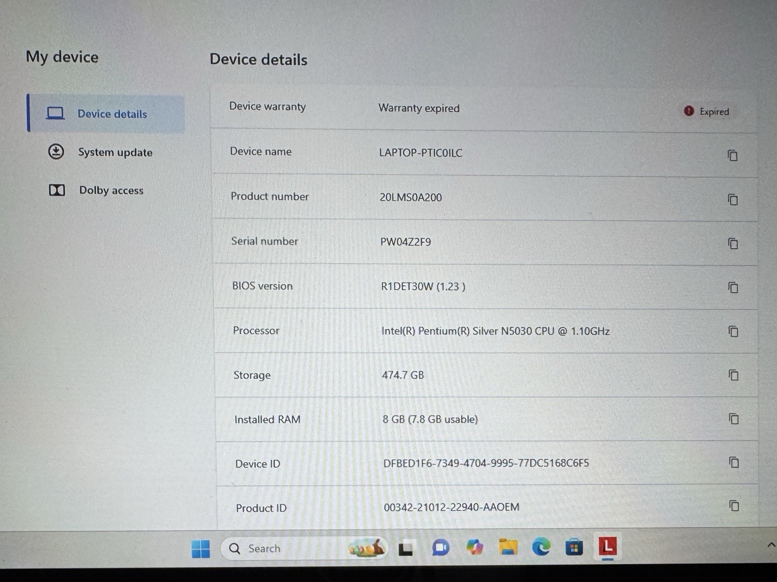 Lenovo ThinkPad Yoga 11E 5th Gen 11.6″ Touch Pentium Silver N5030 8GB RAM 512GB